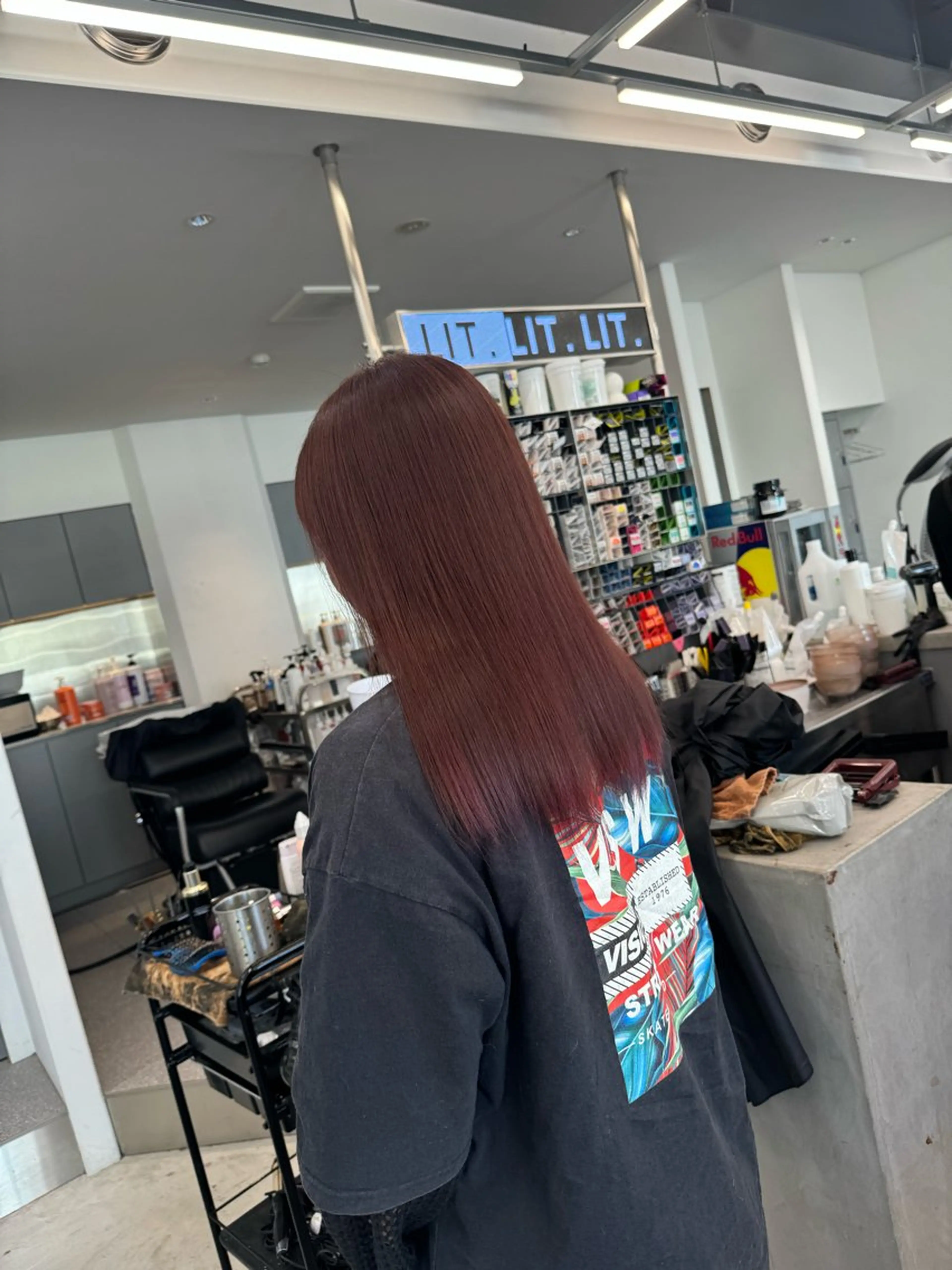 セミロング ヘアカラー 髪質改善🫧透明感 🤍Kurahaのヘアスタイル