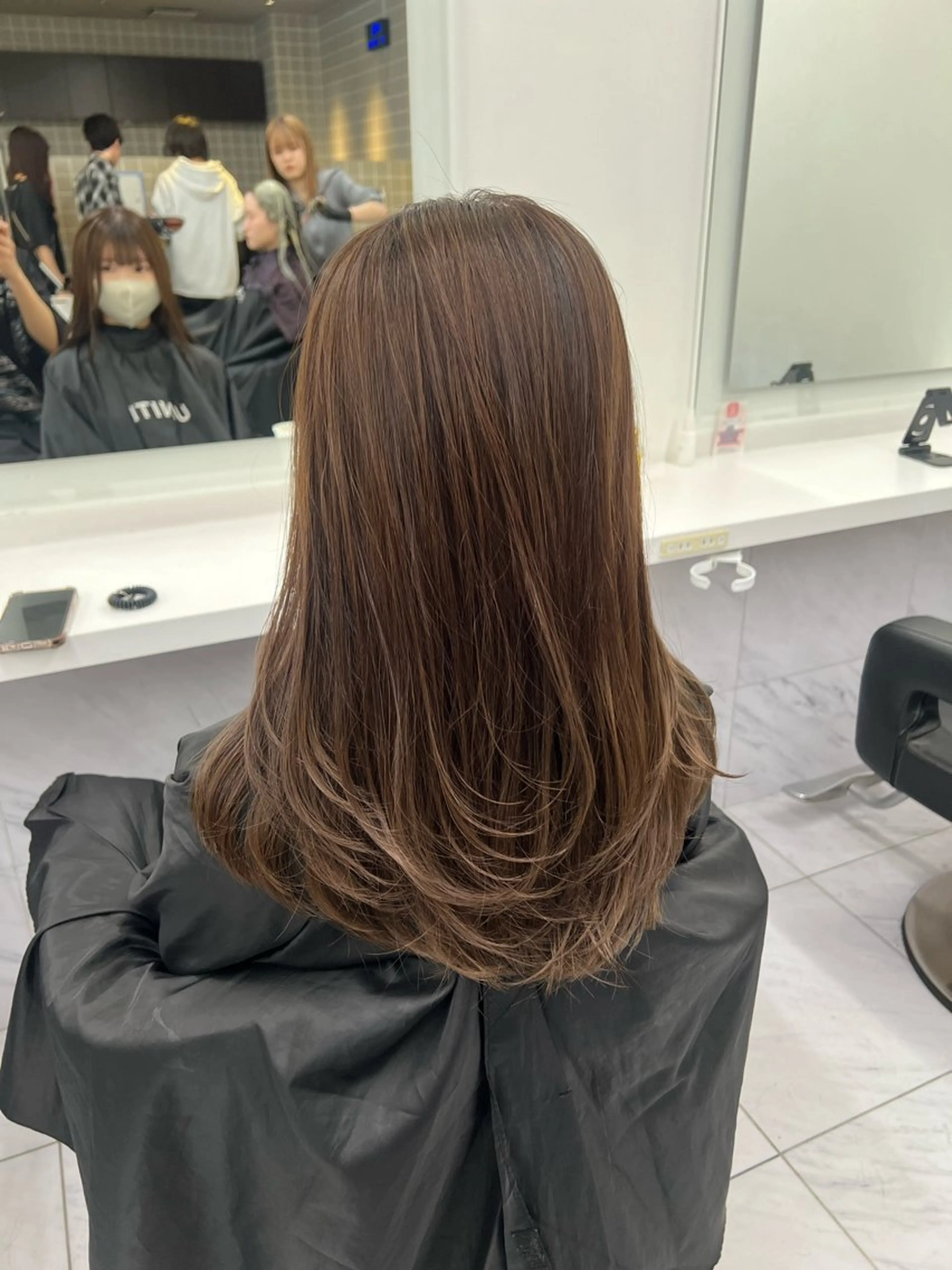 ロング カラー ヘアアレンジ 巻きラク♡レイヤー 🦢こころのヘアスタイル