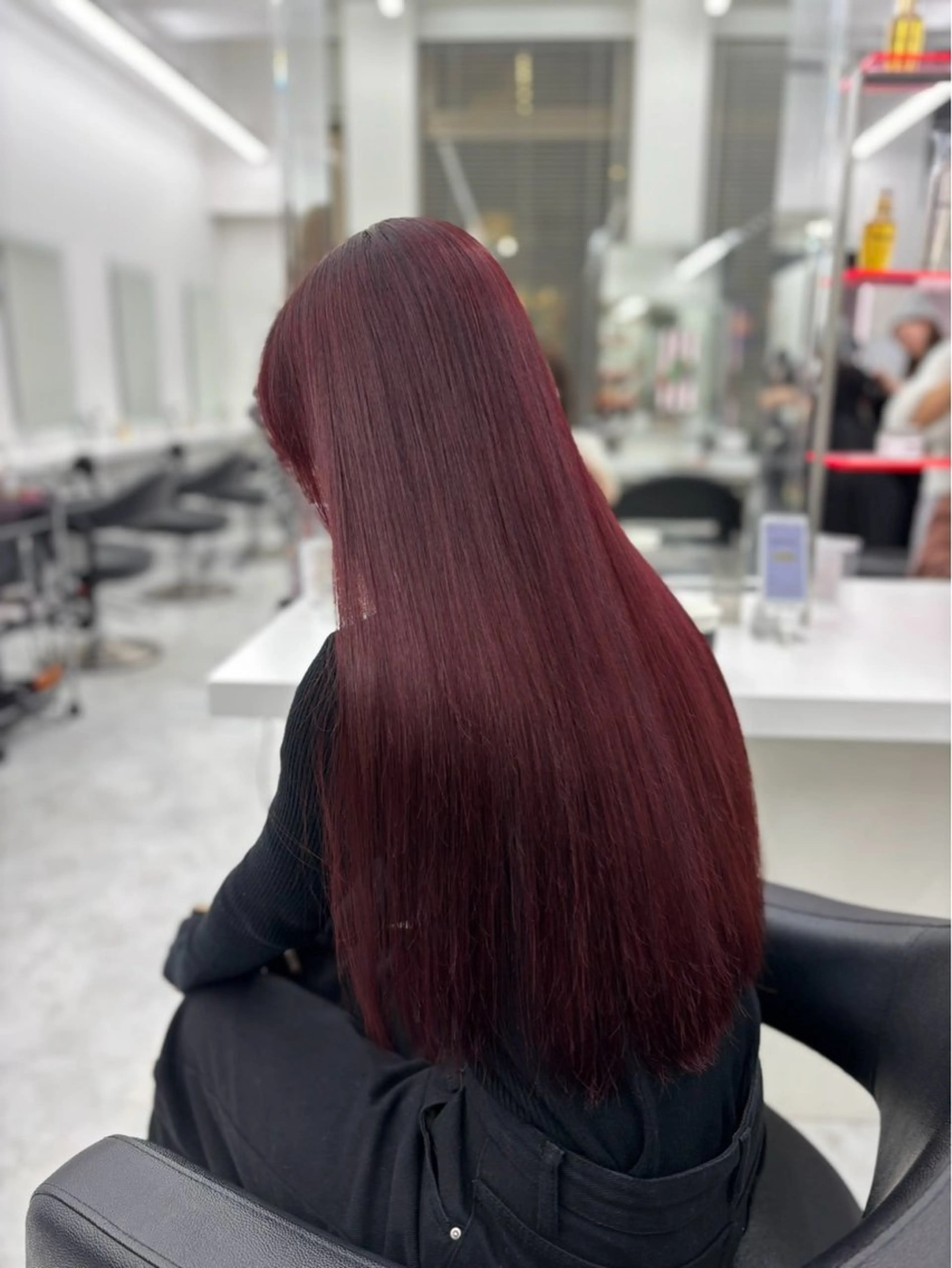ロング カラー ヘアカラー トリートメント 💖似合わせカラー 縮毛矯正💖ブリーチのヘアスタイル