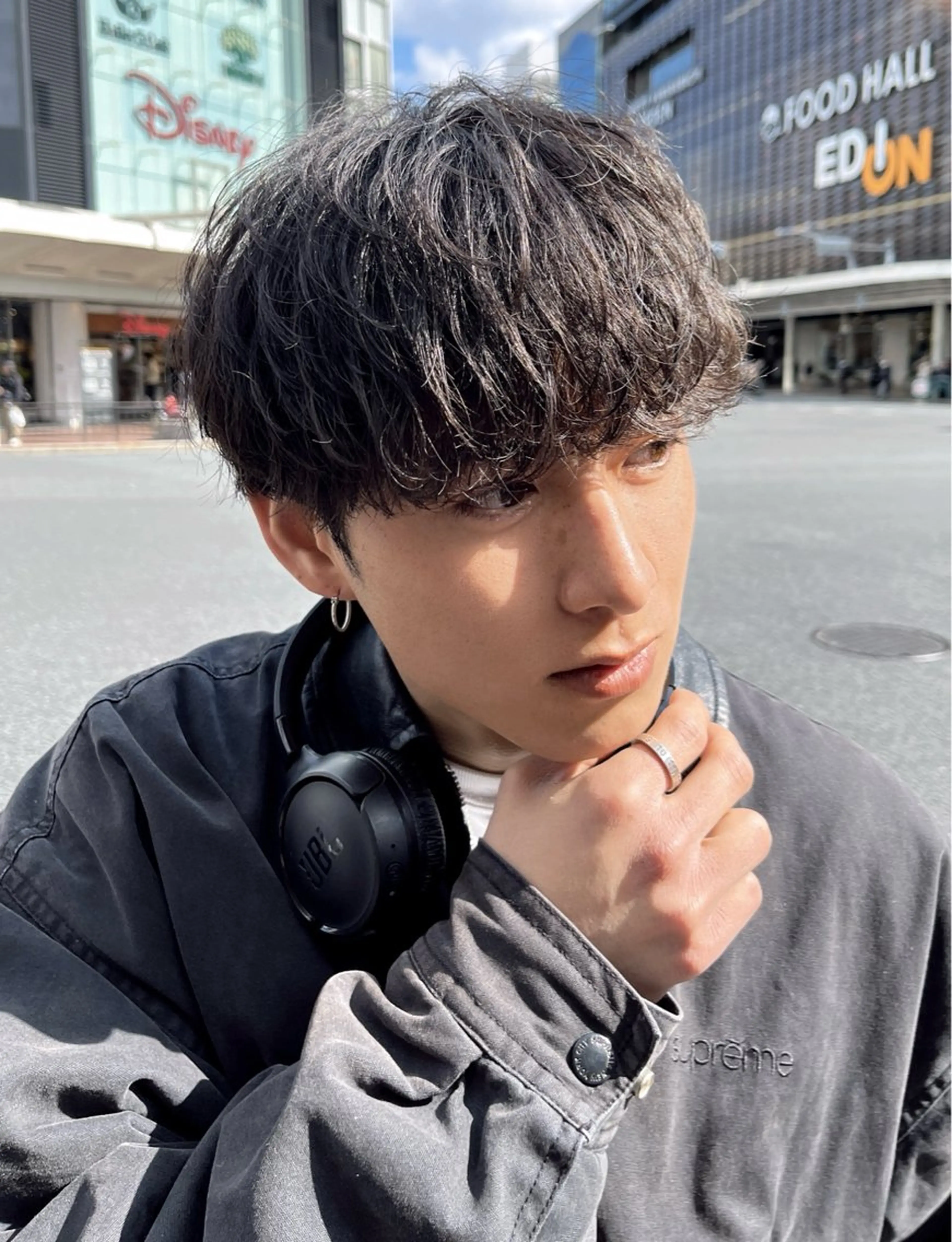 パーマ メンズ カット パーマ 小島 希星のヘアスタイル