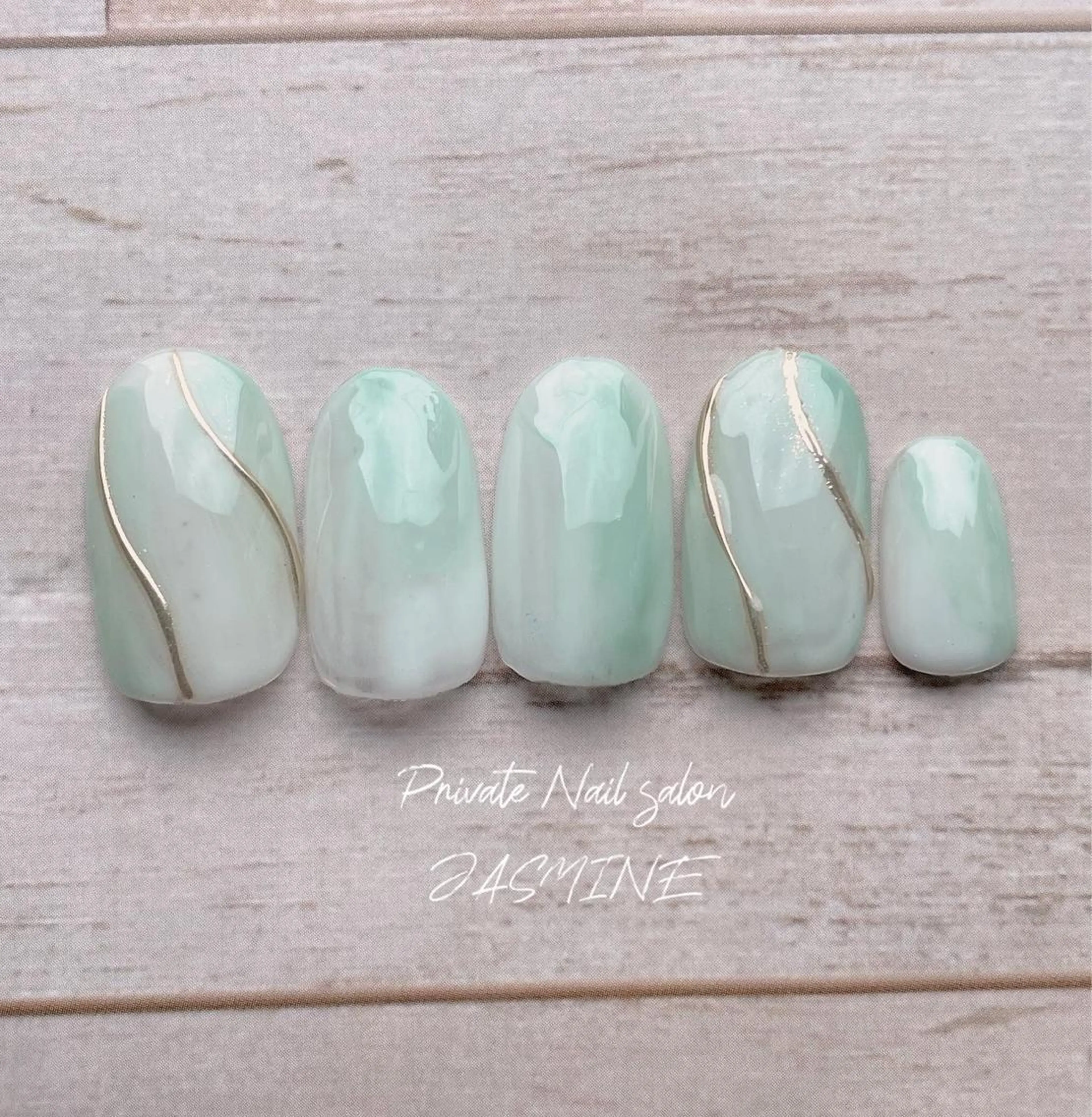 ネイル アートネイル ミラーネイル ニュアンスネイル ハンドネイル Nail salon JASMINEのネイルデザイン