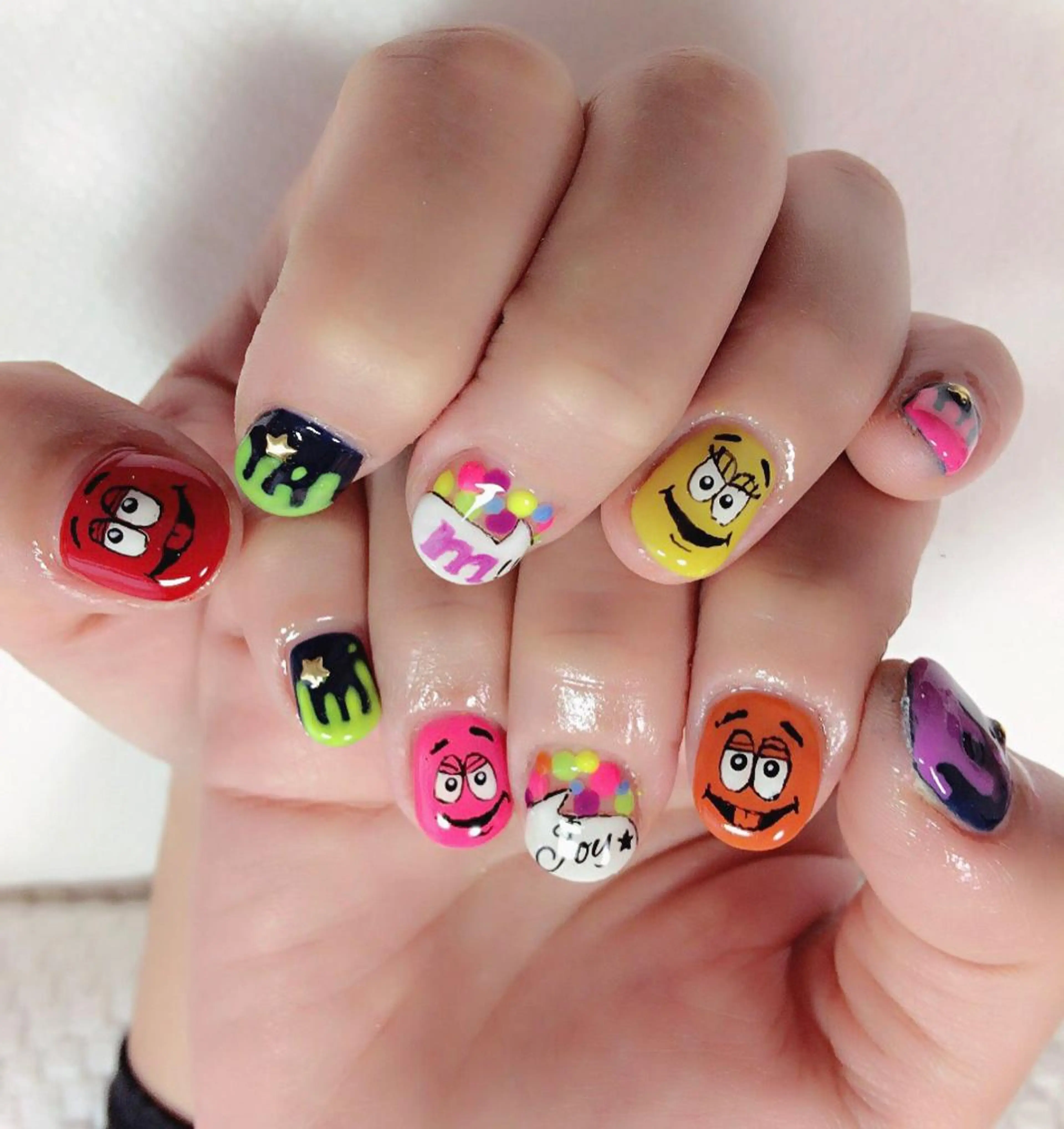 ネイル ハロウィン ハンドネイル Cherirnail kaoriのネイルデザイン