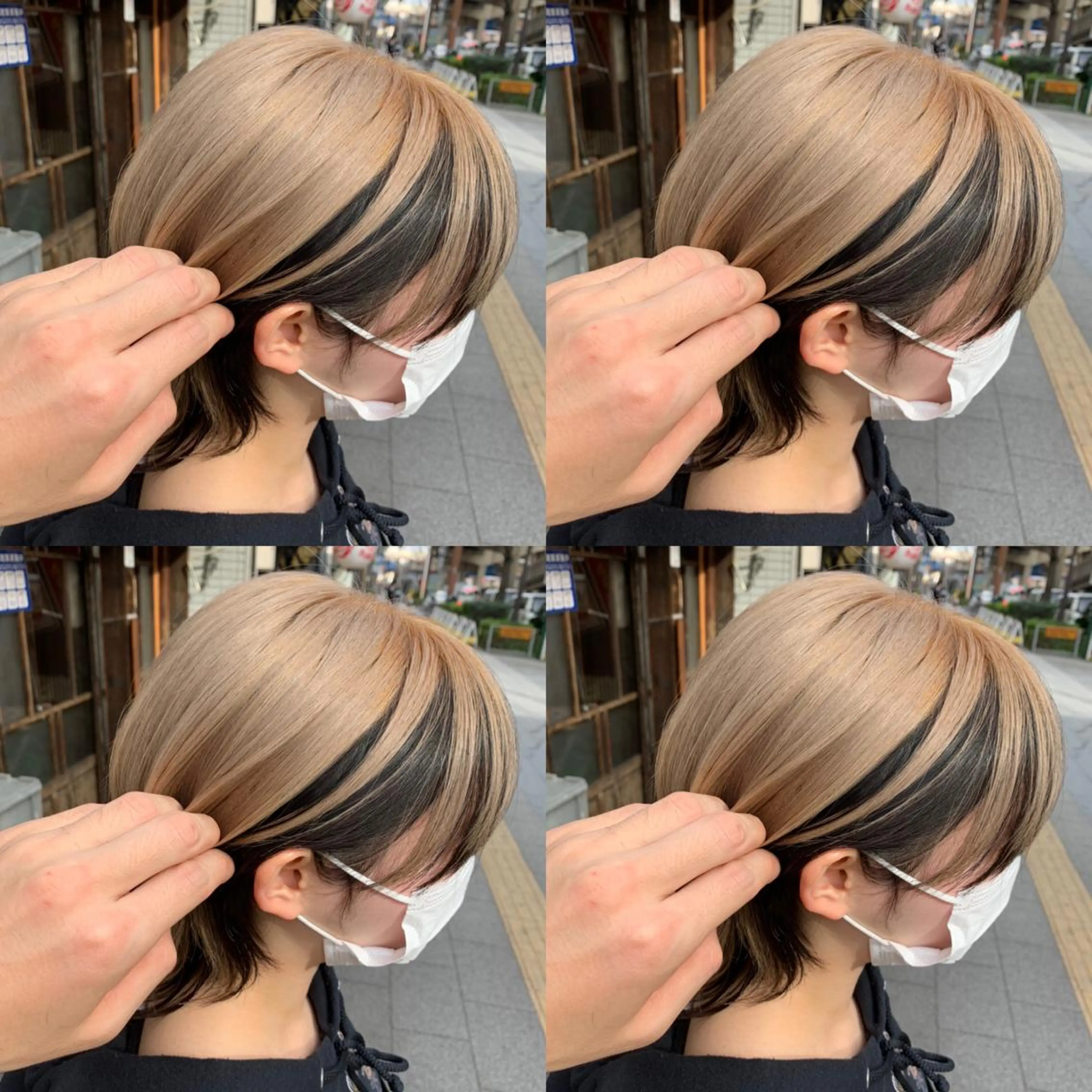 ショート カラー ベージュカラー ホワイトベージュ ✨髪質改善✖︎顔周り レイヤー✨ナカムラのヘアスタイル