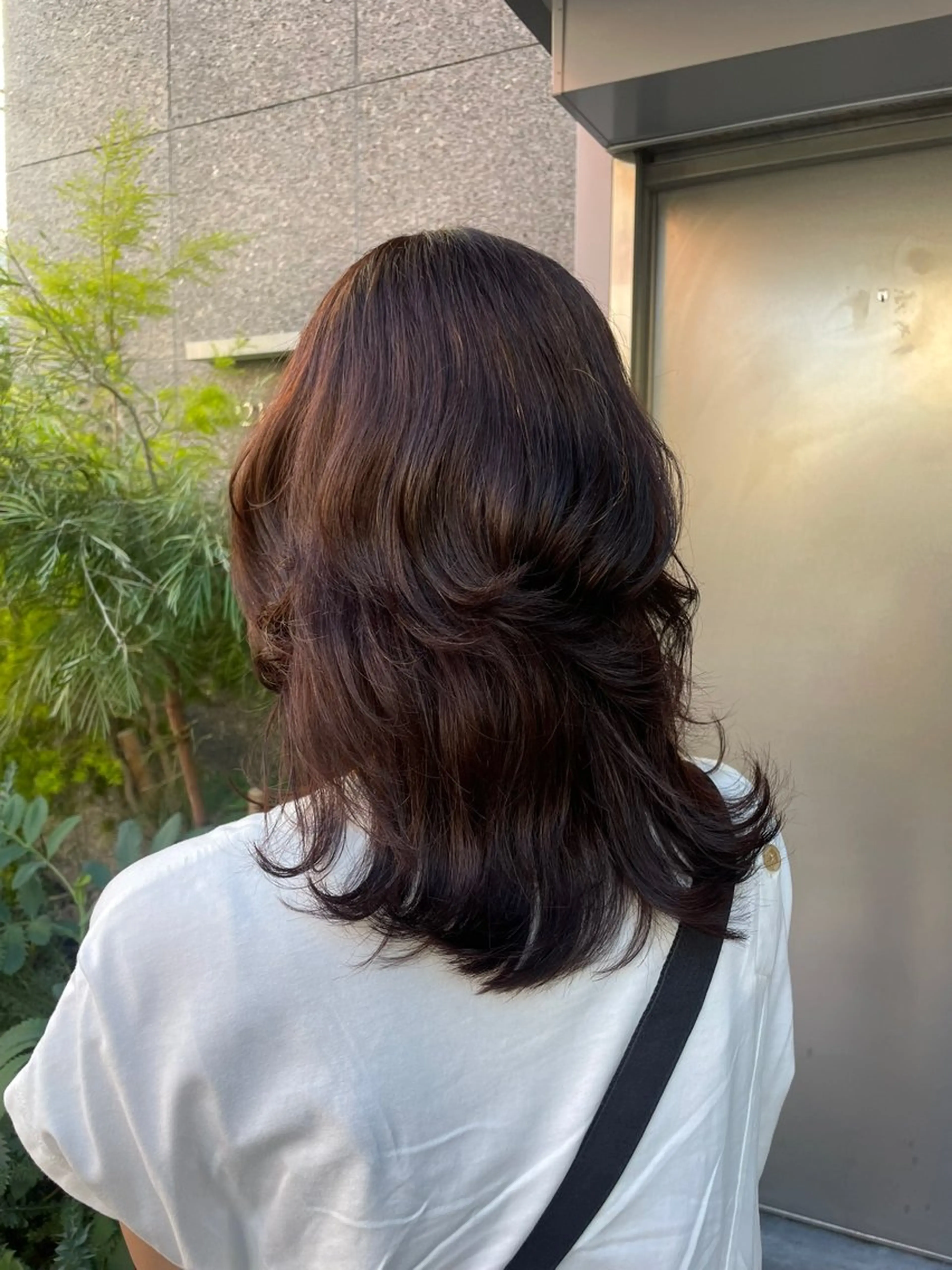 ミディアム カラー porto まなみのヘアスタイル
