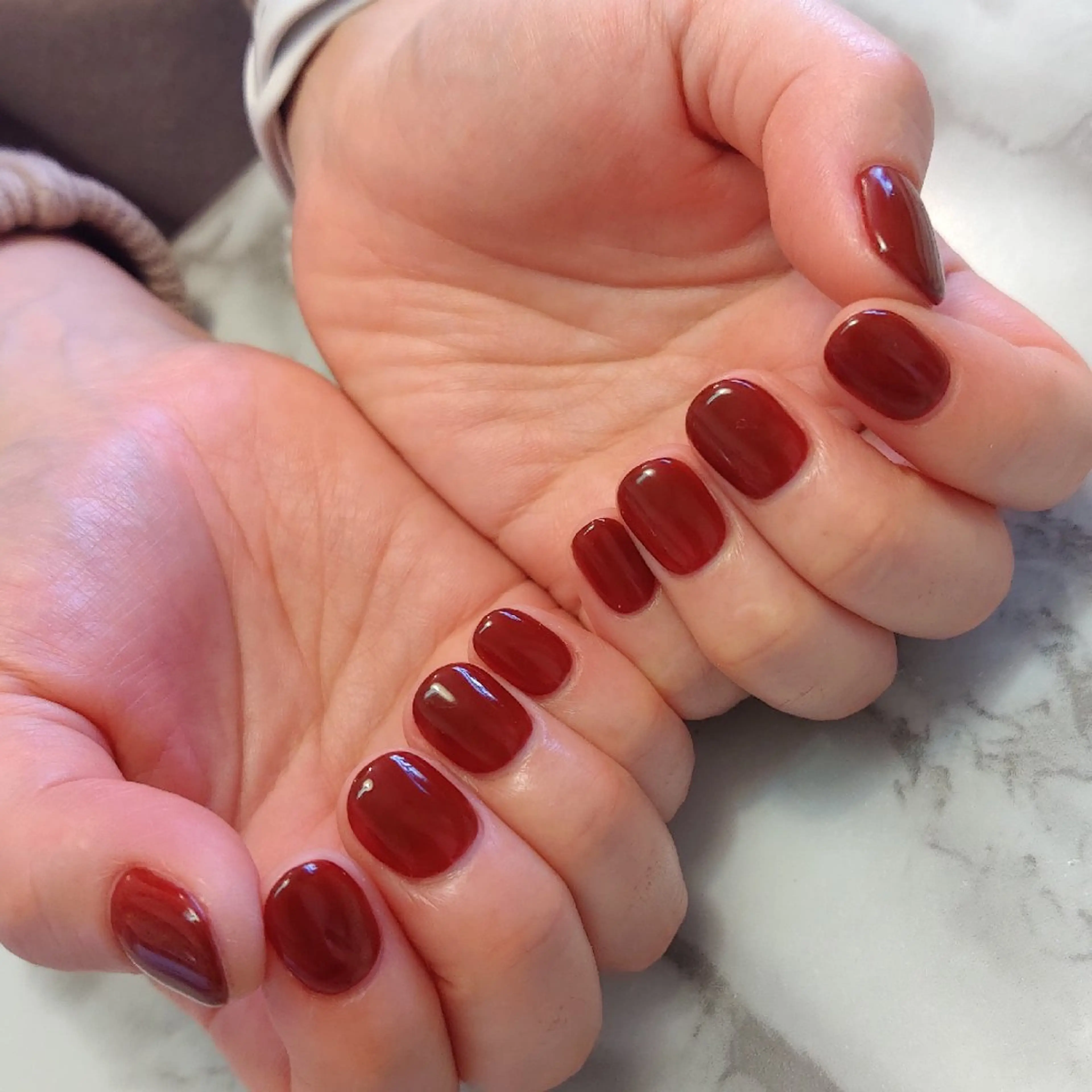 ネイル ワンカラーネイル ジェヌインネイル 河内のネイルデザイン