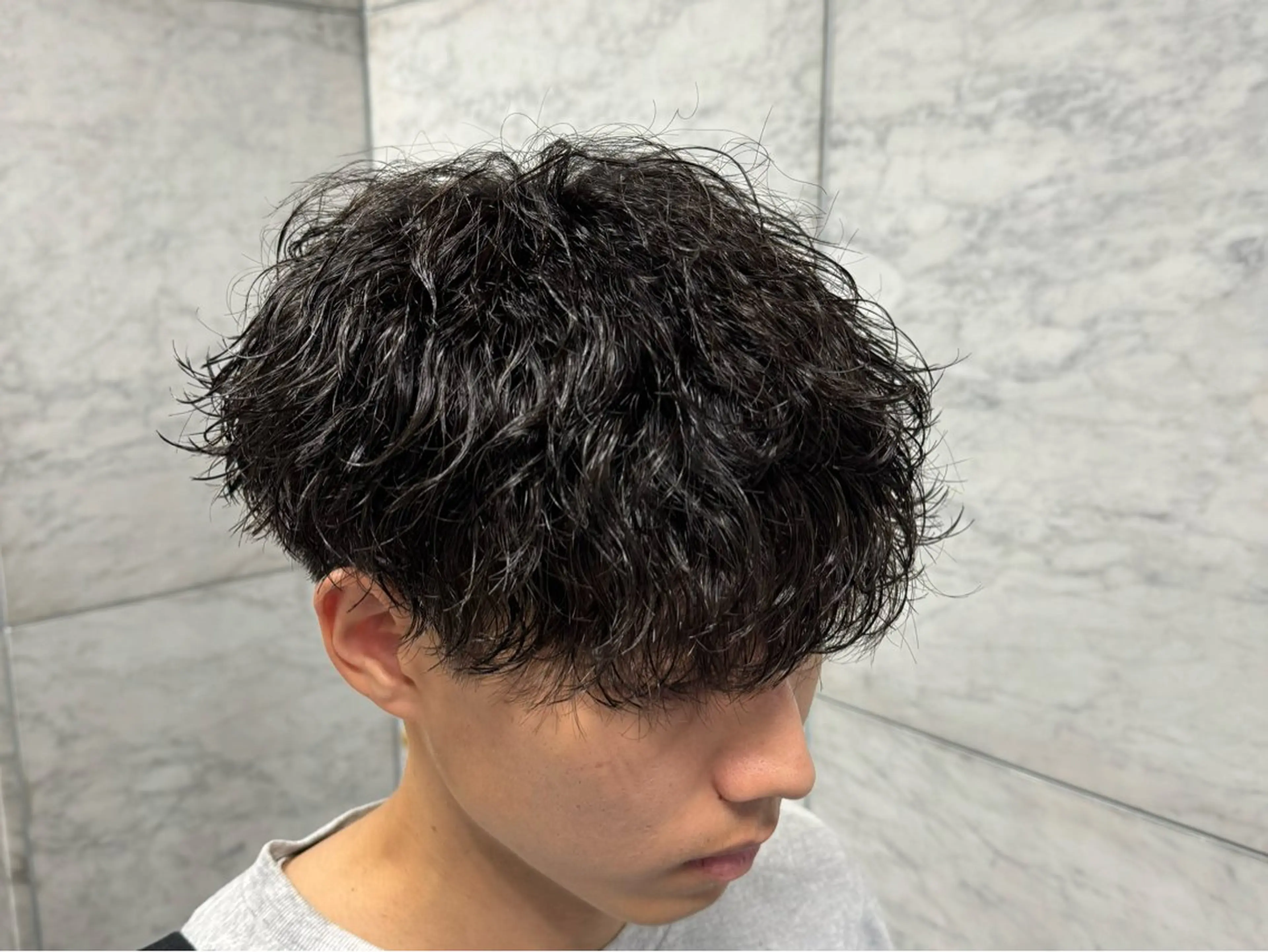 パーマ メンズ カット パーマ パーマ/京都駅 /メンズ/藤井 翔のヘアスタイル