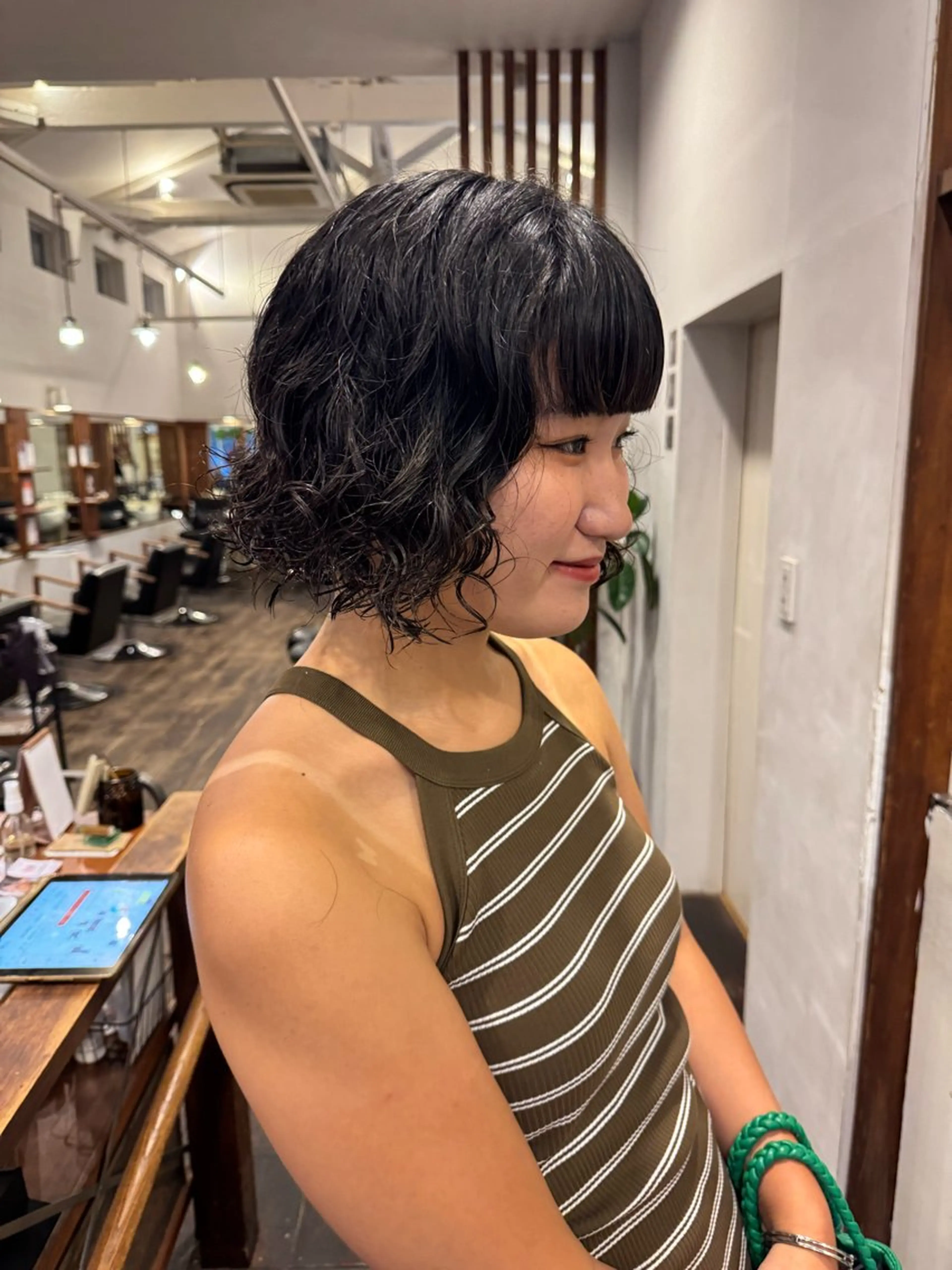 ショート パーマ カット パーマ MOK大阪梅田店 Asahiのヘアスタイル