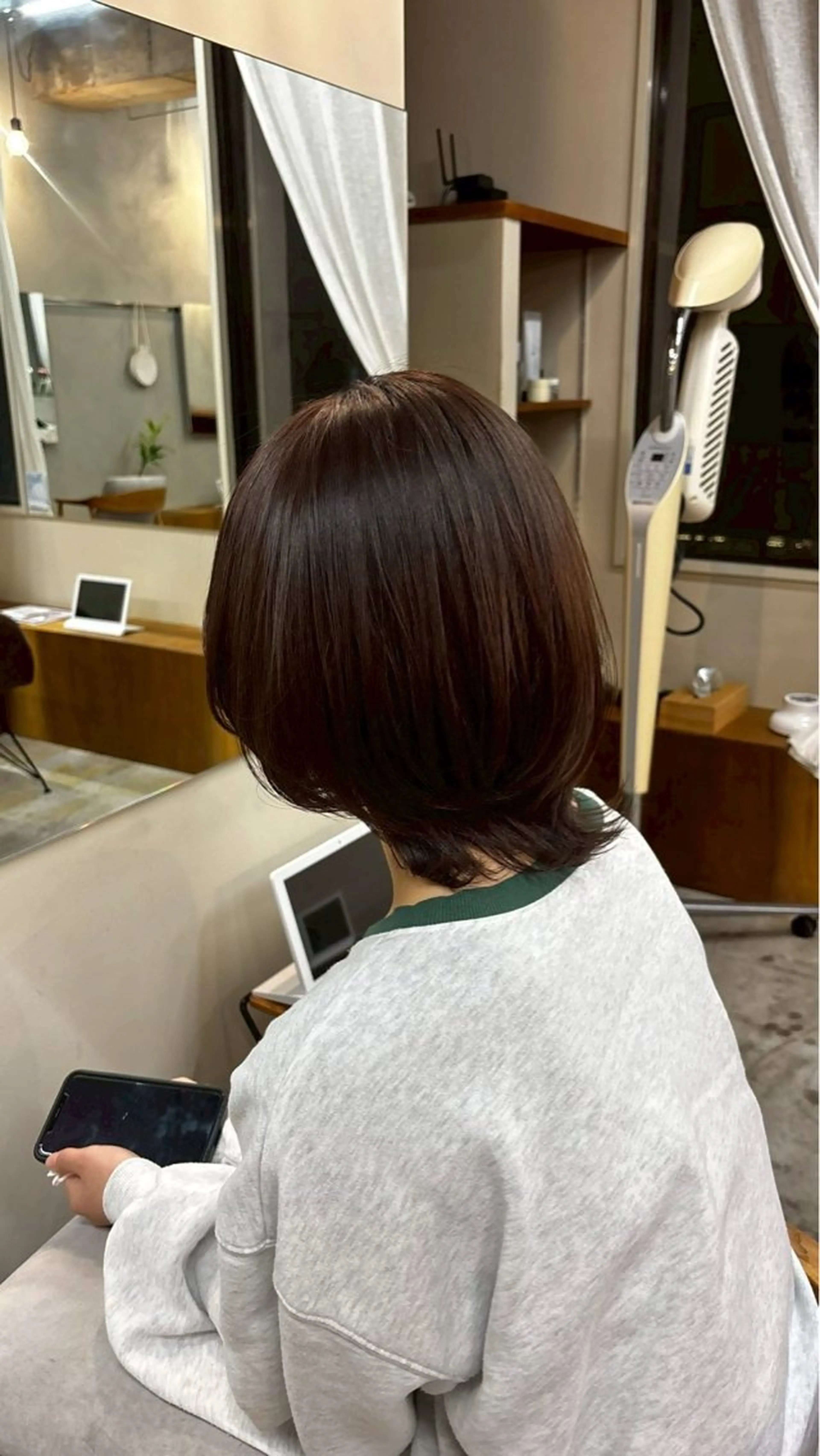 ミディアム カラー ヘアカラー 💐花屋併設💐 宮園 雛羽のヘアスタイル