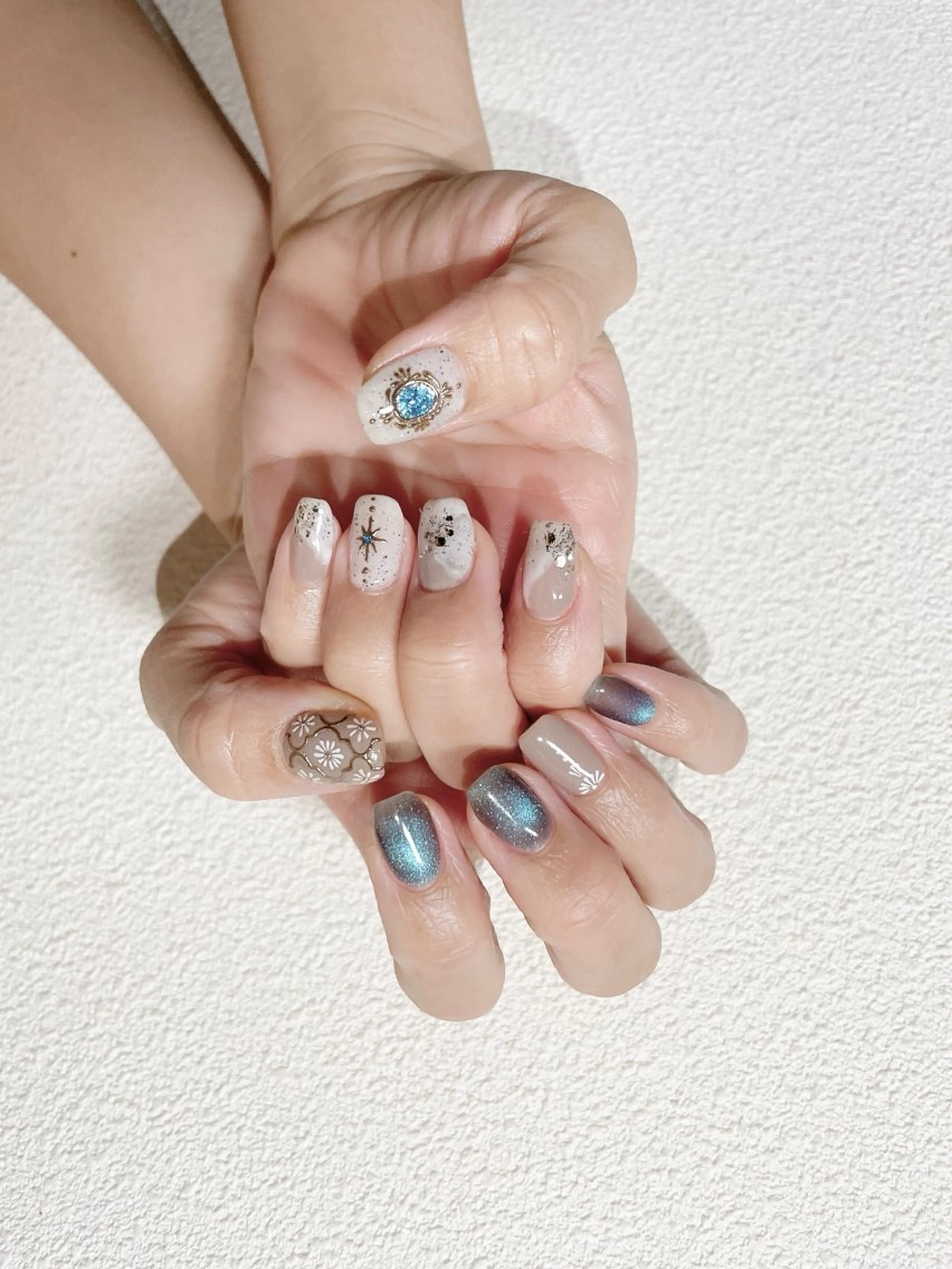 ネイル ジェルネイル マグネットネイル cherish nailのネイルデザイン