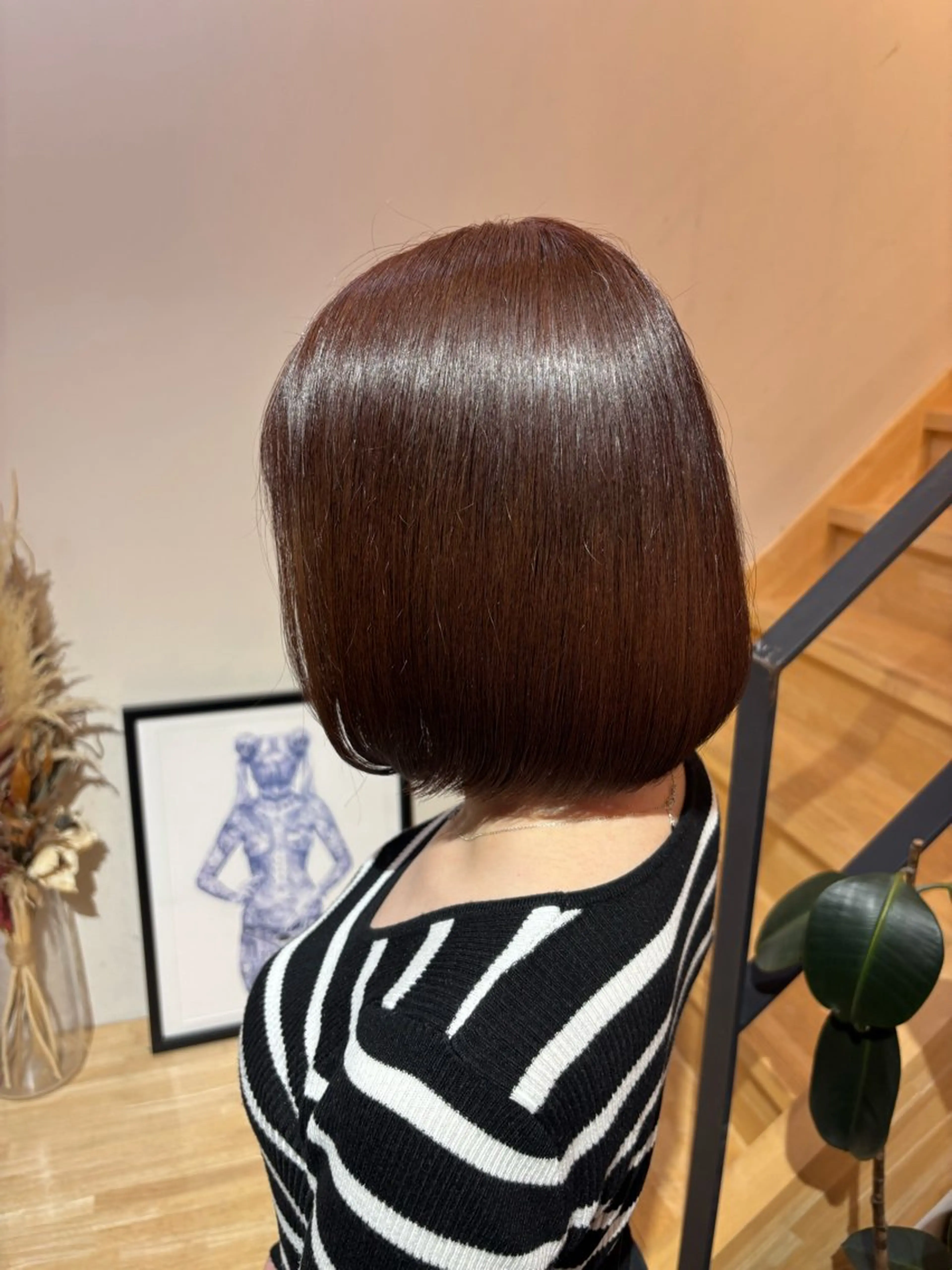 【U24限定】ブリーチなし:ナチュラルワンカラー✨️ ロング料金ありの写真