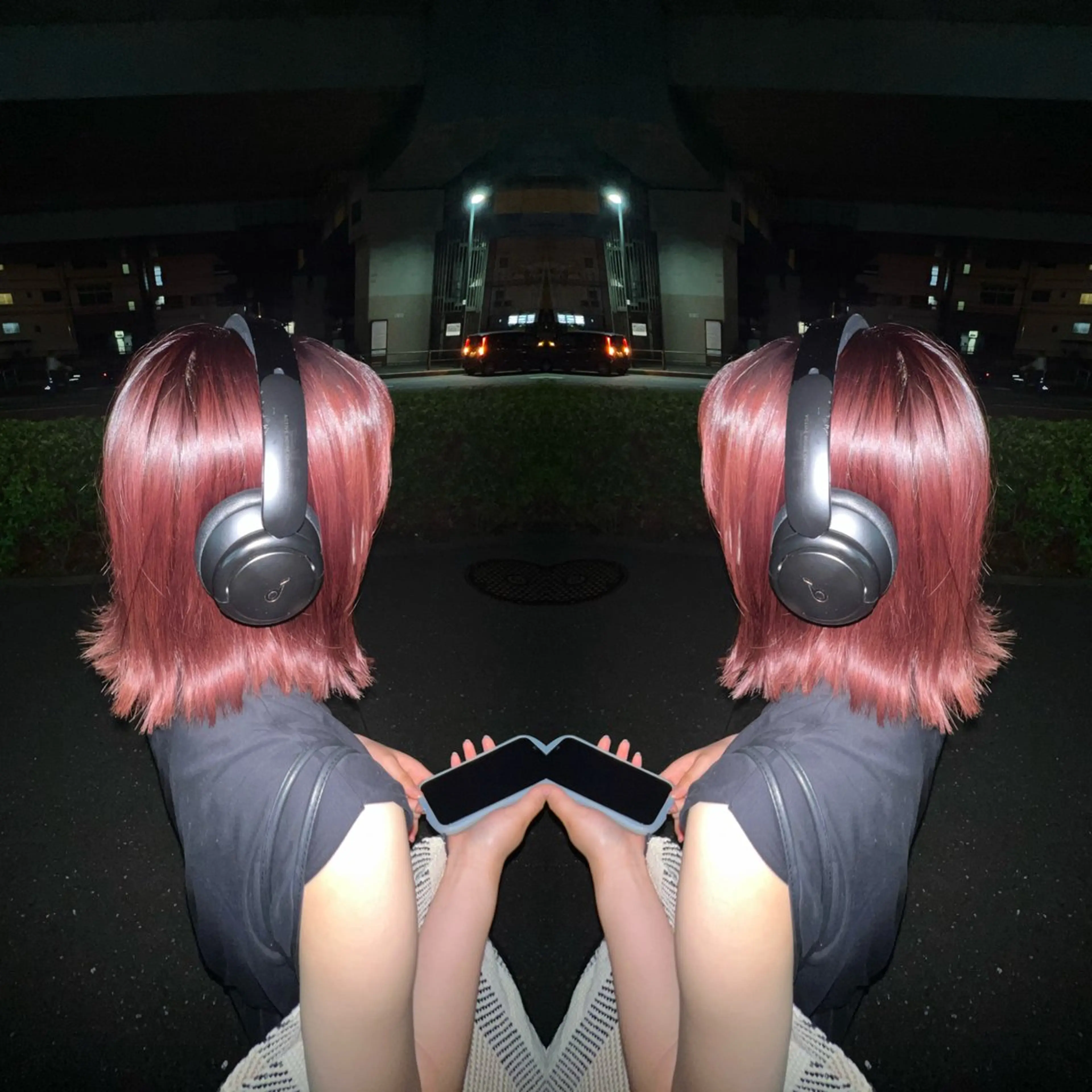 ミディアム カラー ハイライト/レイヤー /ハイトーン/AOIのヘアスタイル