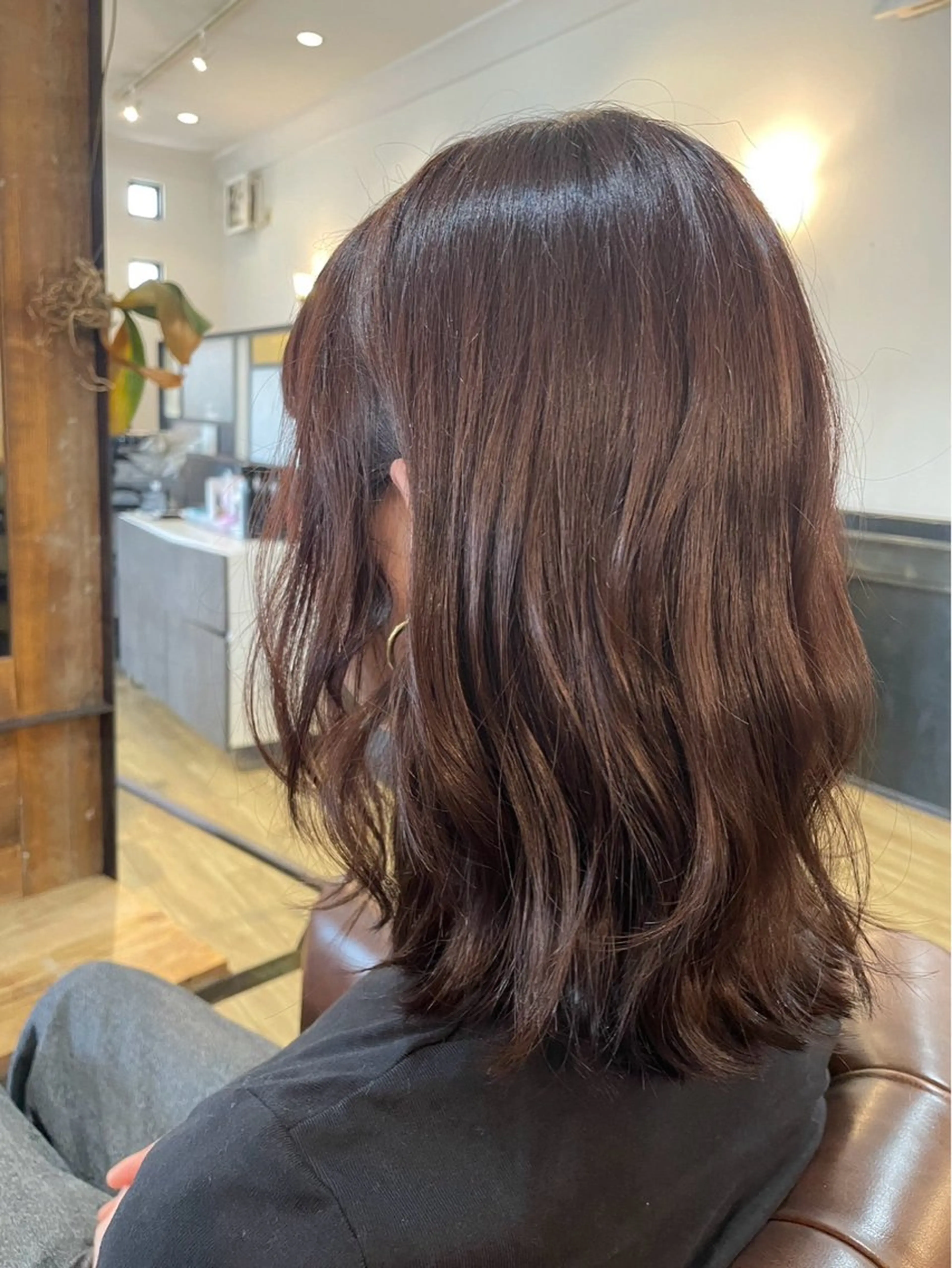 セミロング 上坪 あずさのヘアスタイル