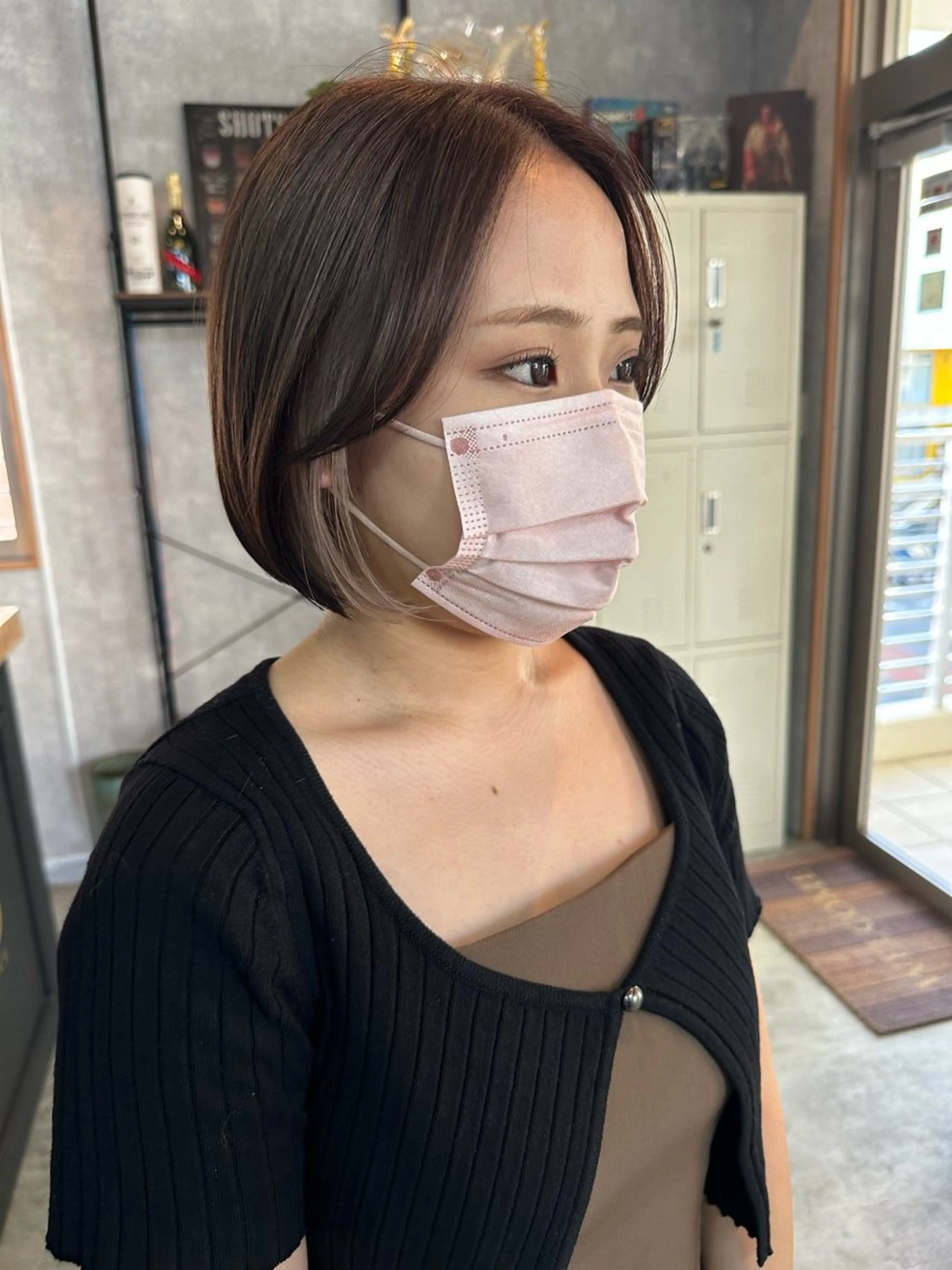 ショート 切りっぱなしボブ ショートボブ ハンサムショート 丸みショート ボブ カット ヘアカラー トリートメント モテ髪/ボブ/ショー ト/アダチフウトのヘアスタイル