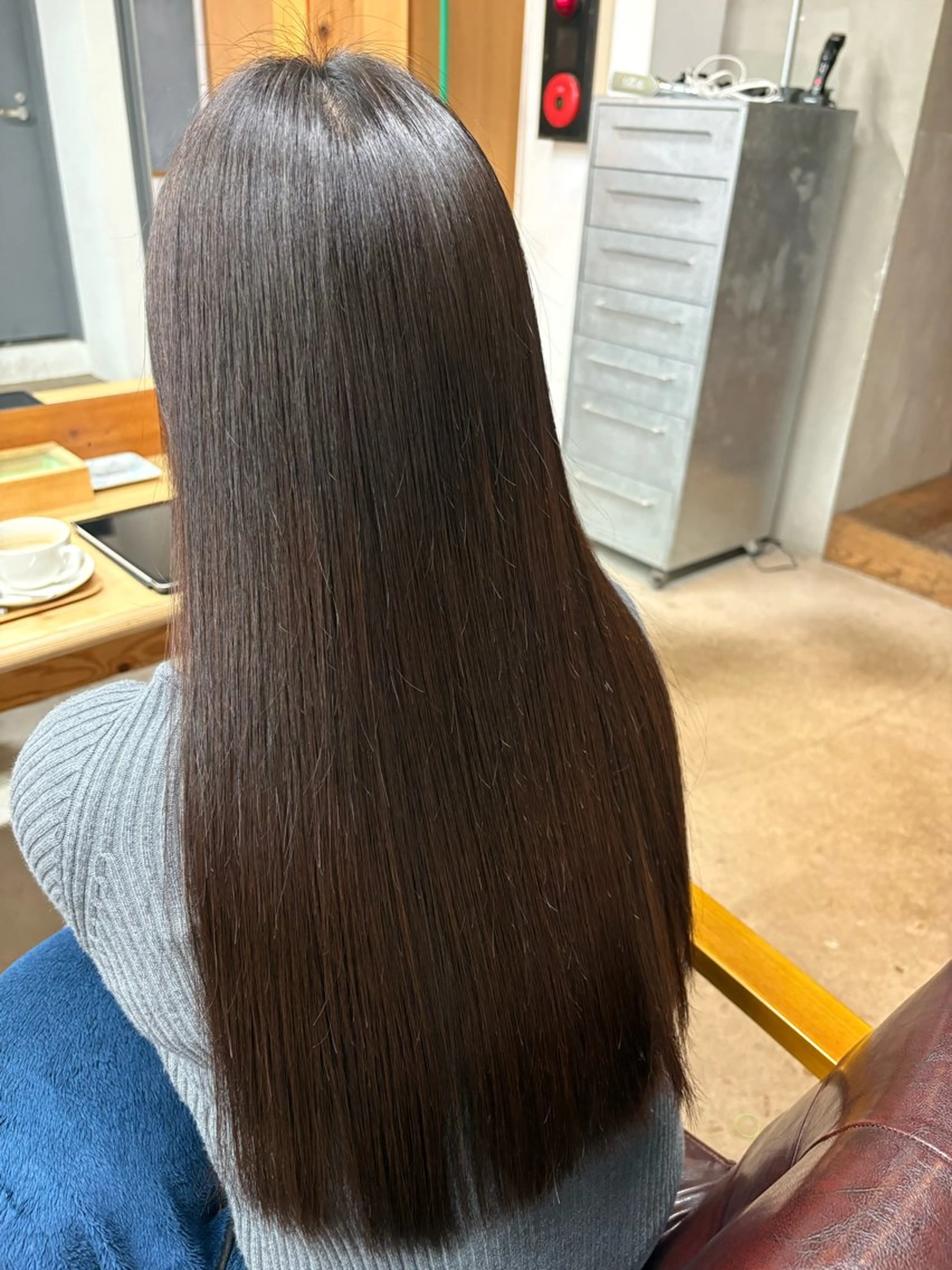 ロング カット 縮毛矯正 トリートメント 村田 颯将のヘアスタイル