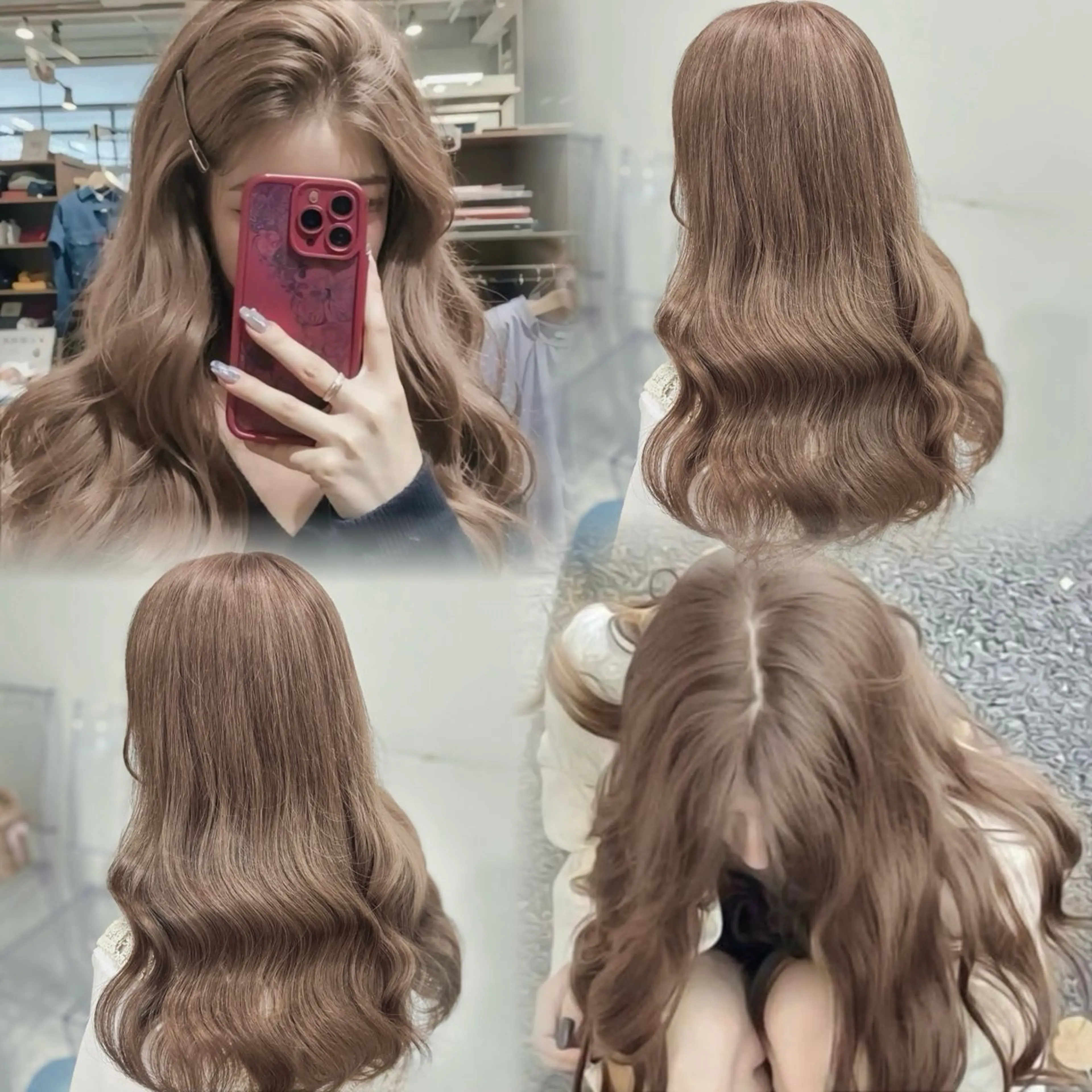 ロング ヘアカラー トリートメント ヘッドスパ ヘアセット モテ髪ハイトーン🫧 serina🎀池袋のヘアスタイル