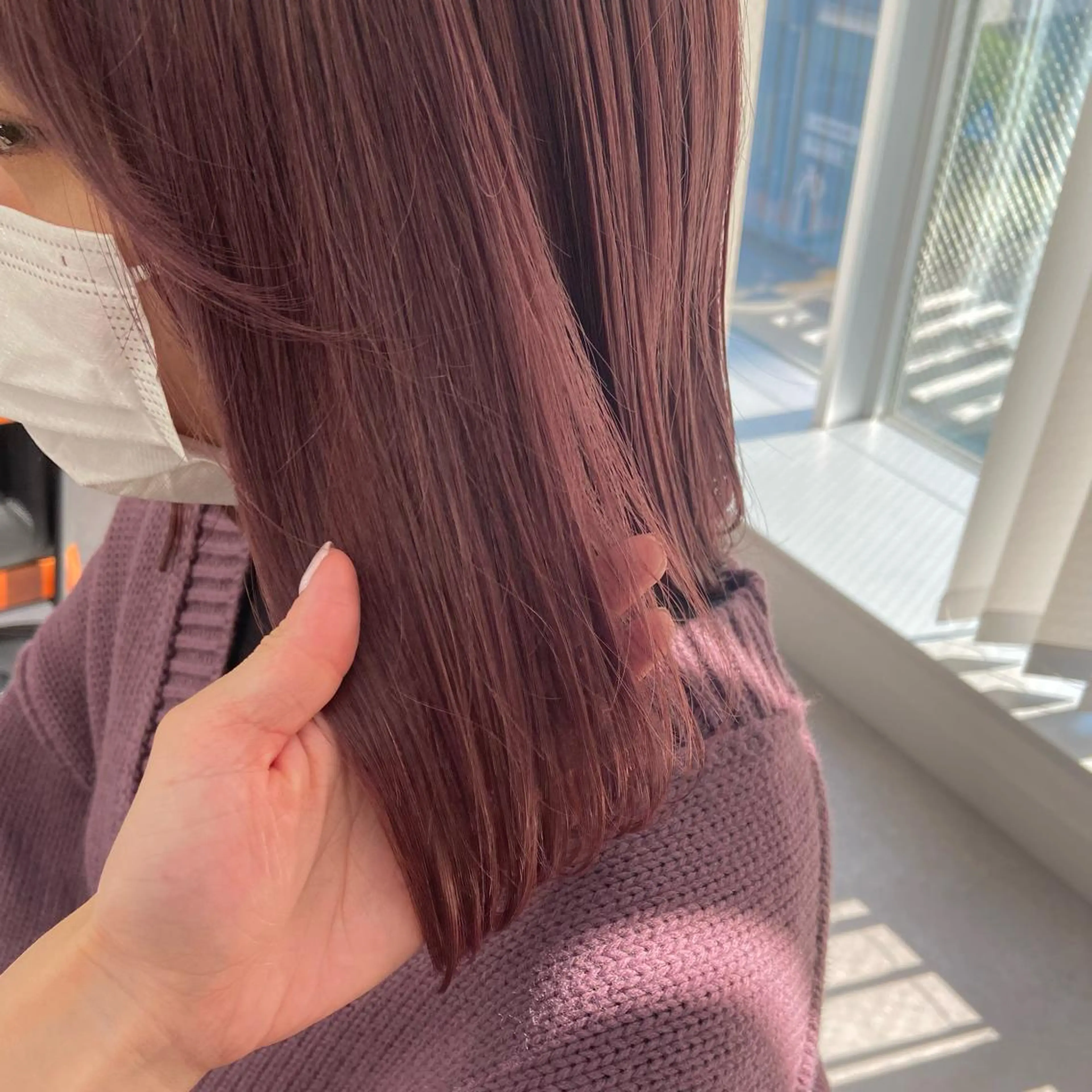 ミディアム カラー パーマ ヘアアレンジ メンズ キッズ ネイル マツエク・マツパ ヘアカラー トリートメント 横浜Bob美容師🤎 ERINAのヘアスタイル