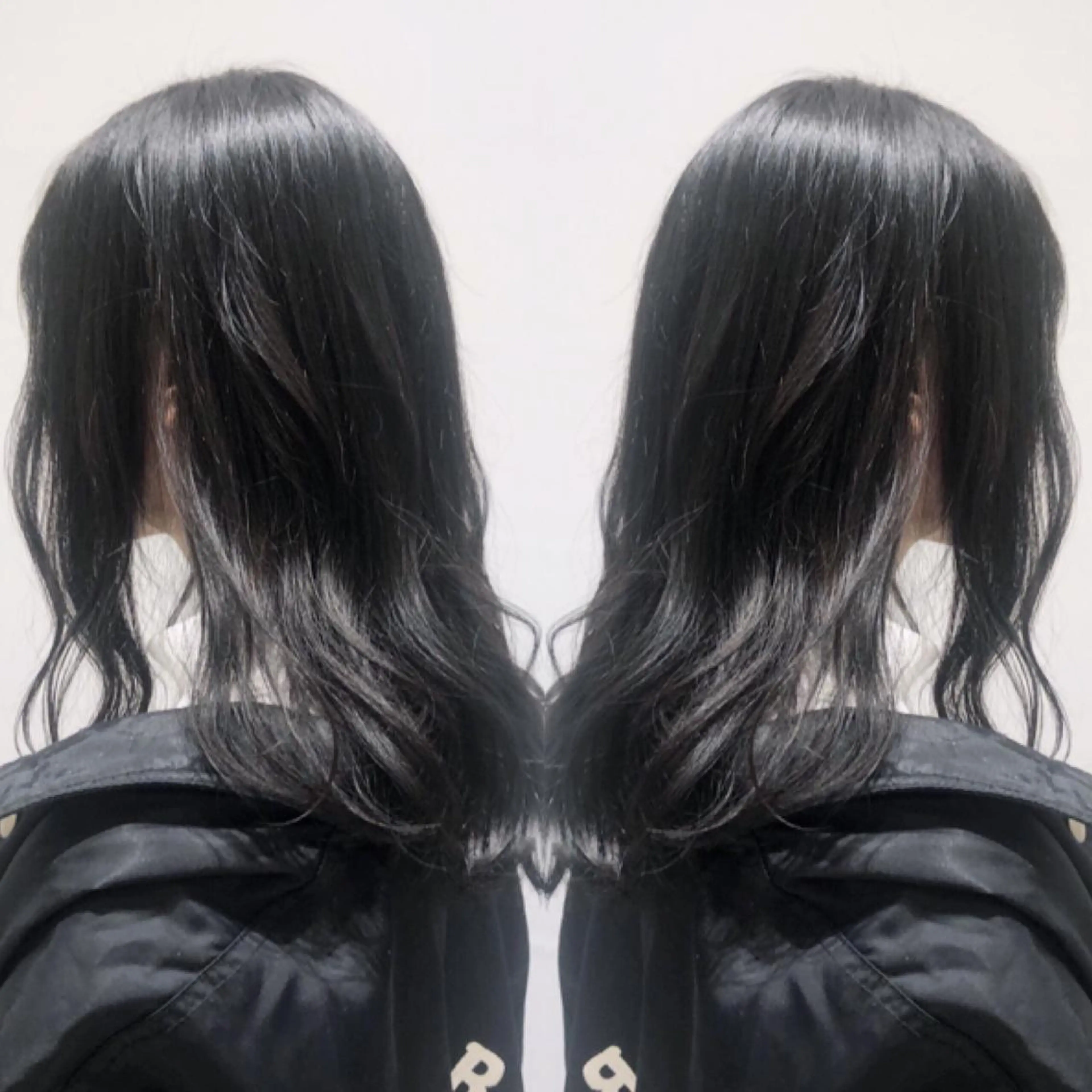 ミディアム ウルフカット ハッシュカット/七海のヘアスタイル