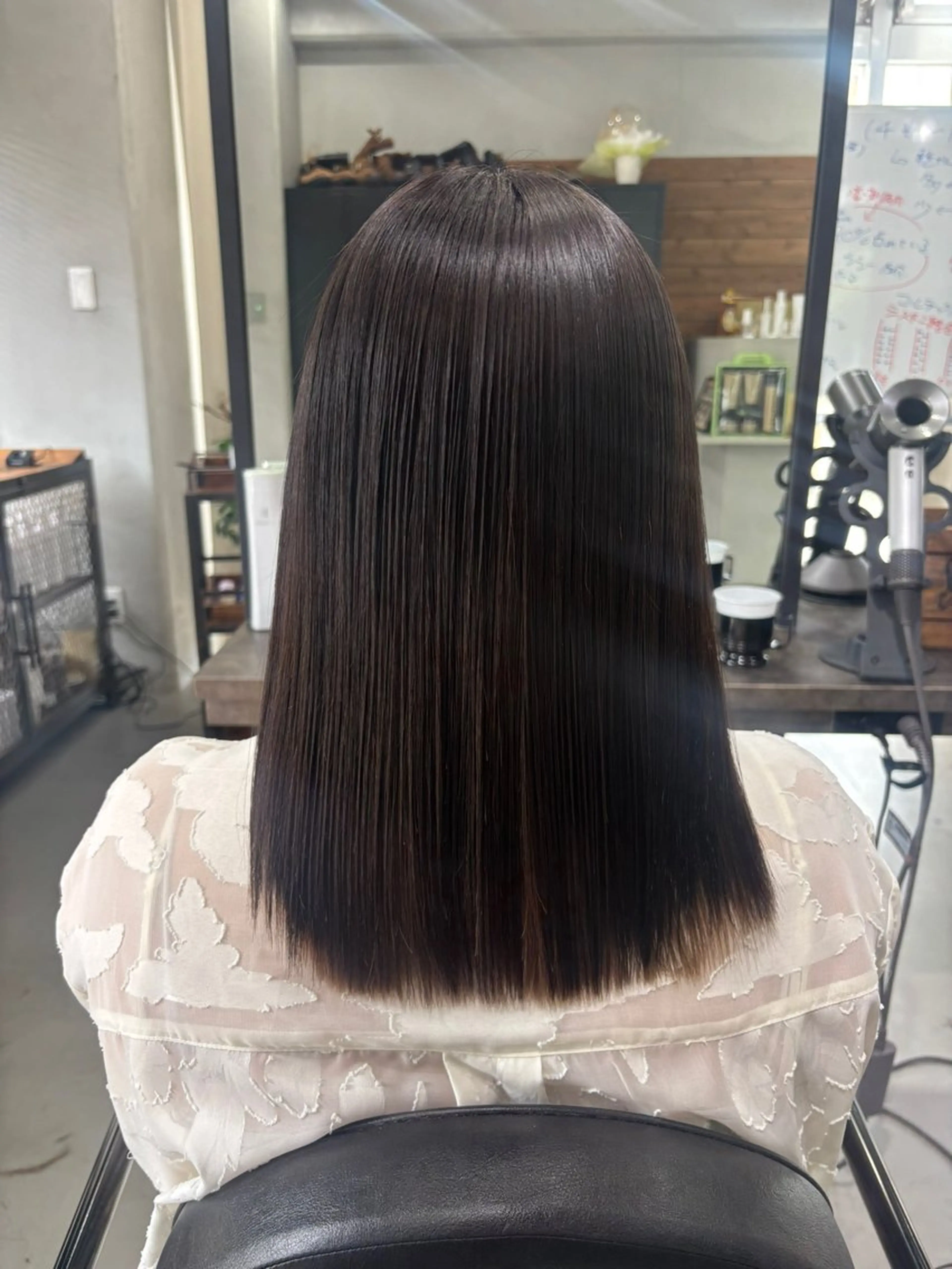 ミディアム 縮毛矯正 TELAHAIR 石岡♡Rinaのヘアスタイル