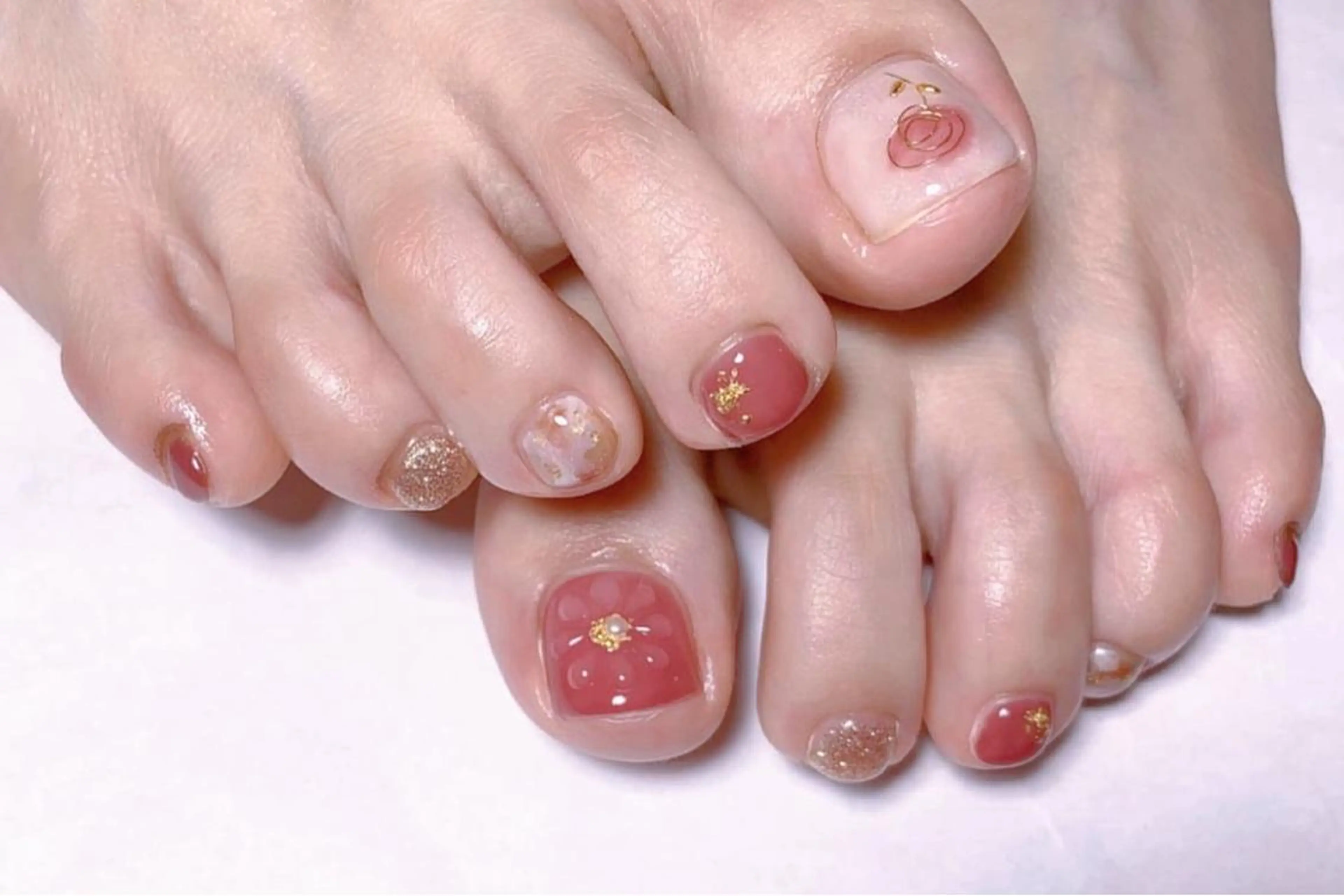 ネイル フットネイル リ サのネイルデザイン