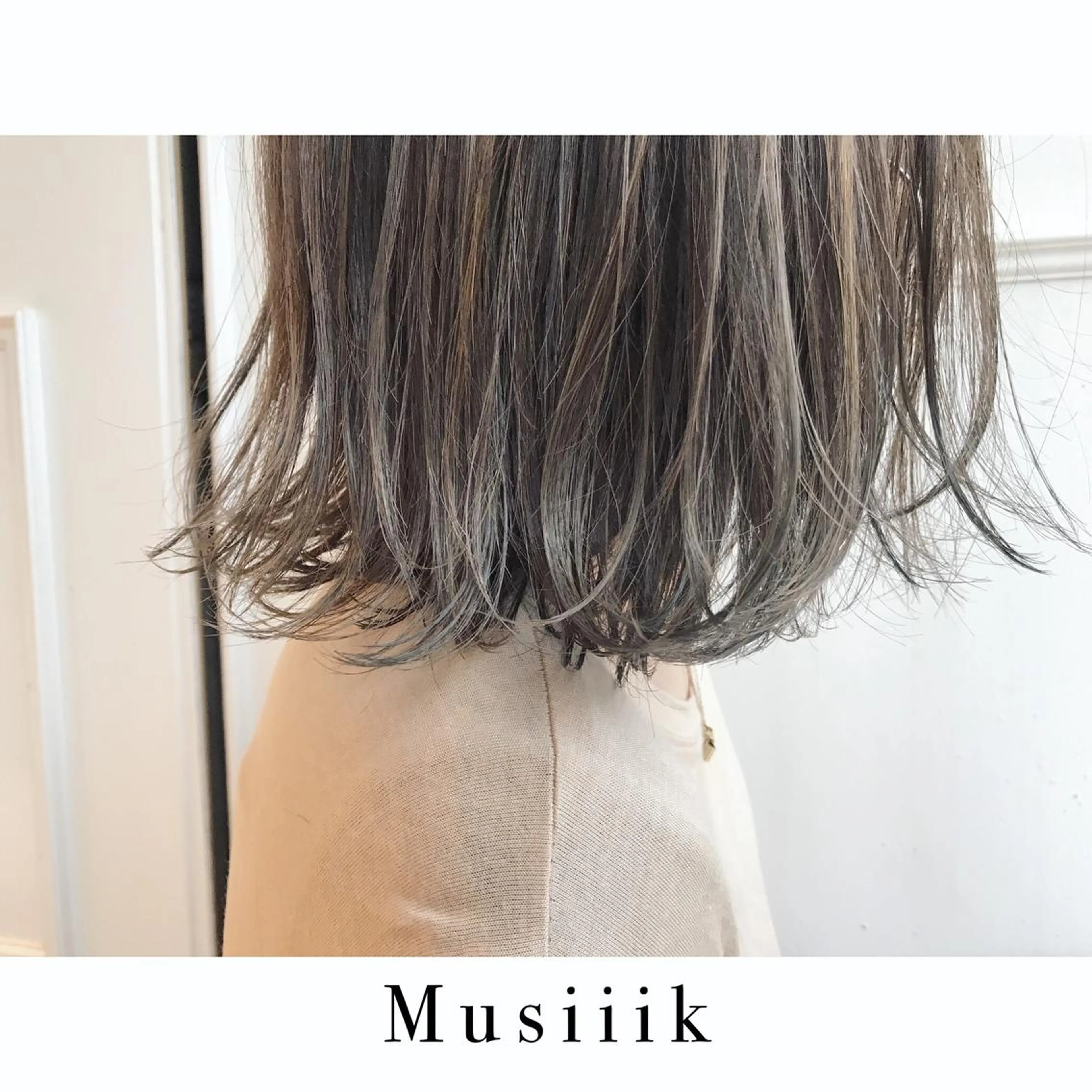 ショート カラー ハイライトカラー ハイライト カット ヘアカラー トリートメント Musiiik hairのヘアスタイル