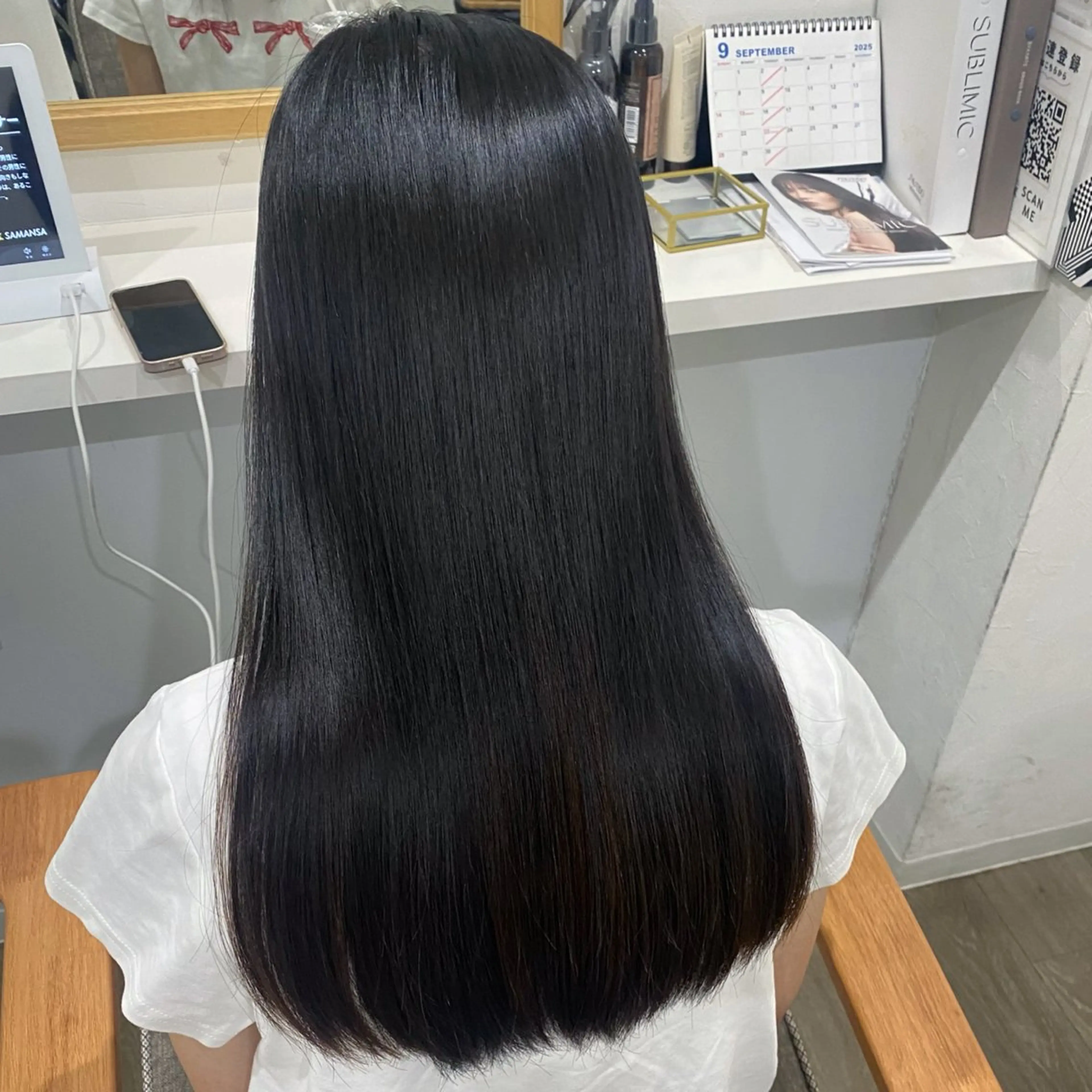 ロング カット ヘアカラー 縮毛矯正 髪質改善サロン 梅田/ヨナミネのヘアスタイル