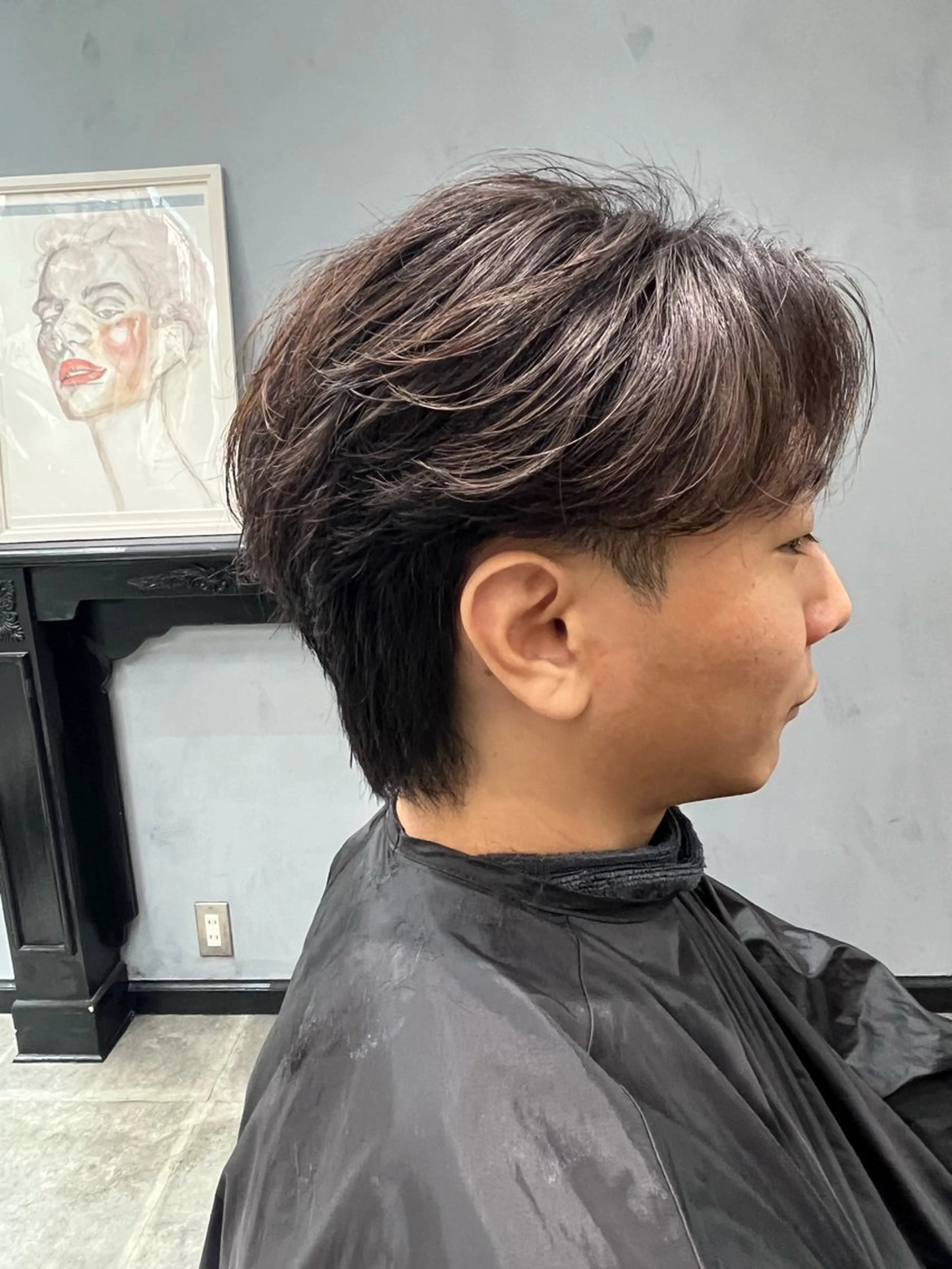 パーマ メンズ フェザーパーマ メンズパーマ カット パーマ メンズカット/ 嶋本敬心のヘアスタイル