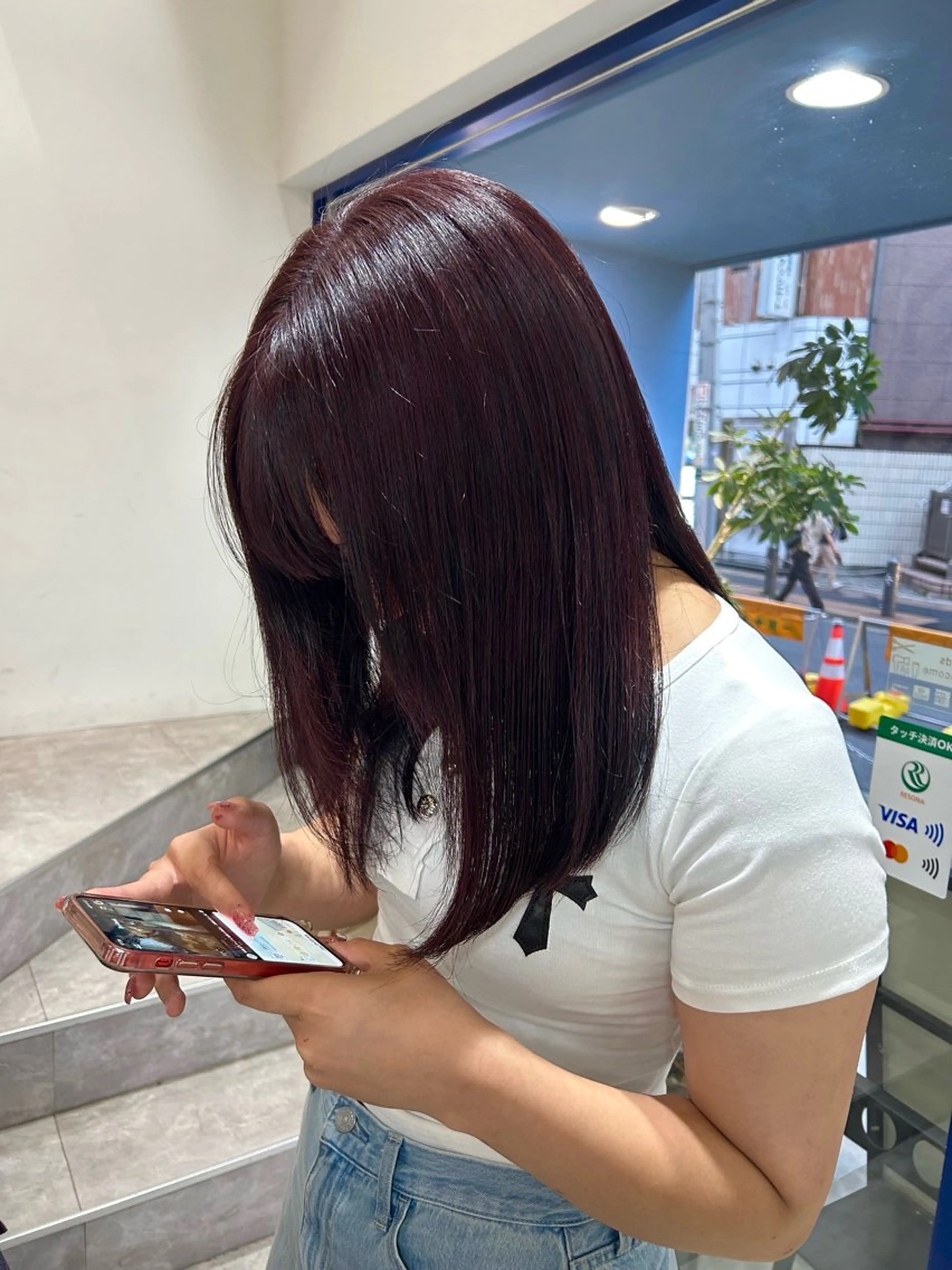 セミロング 福島 ひかりのヘアスタイル