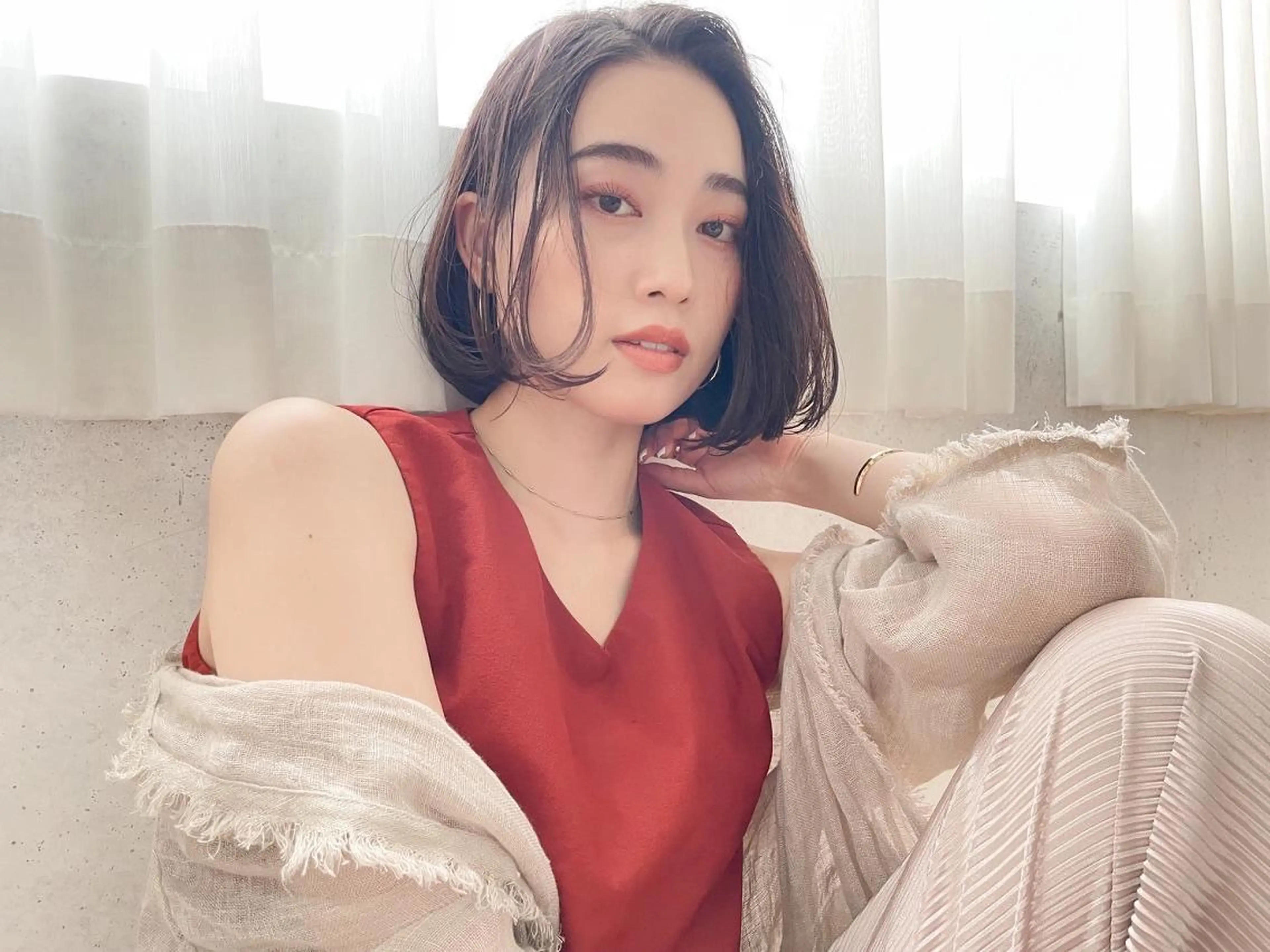 ミディアム カット ヘアカラー トリートメント Grand Link （グランリンク）のヘアスタイル