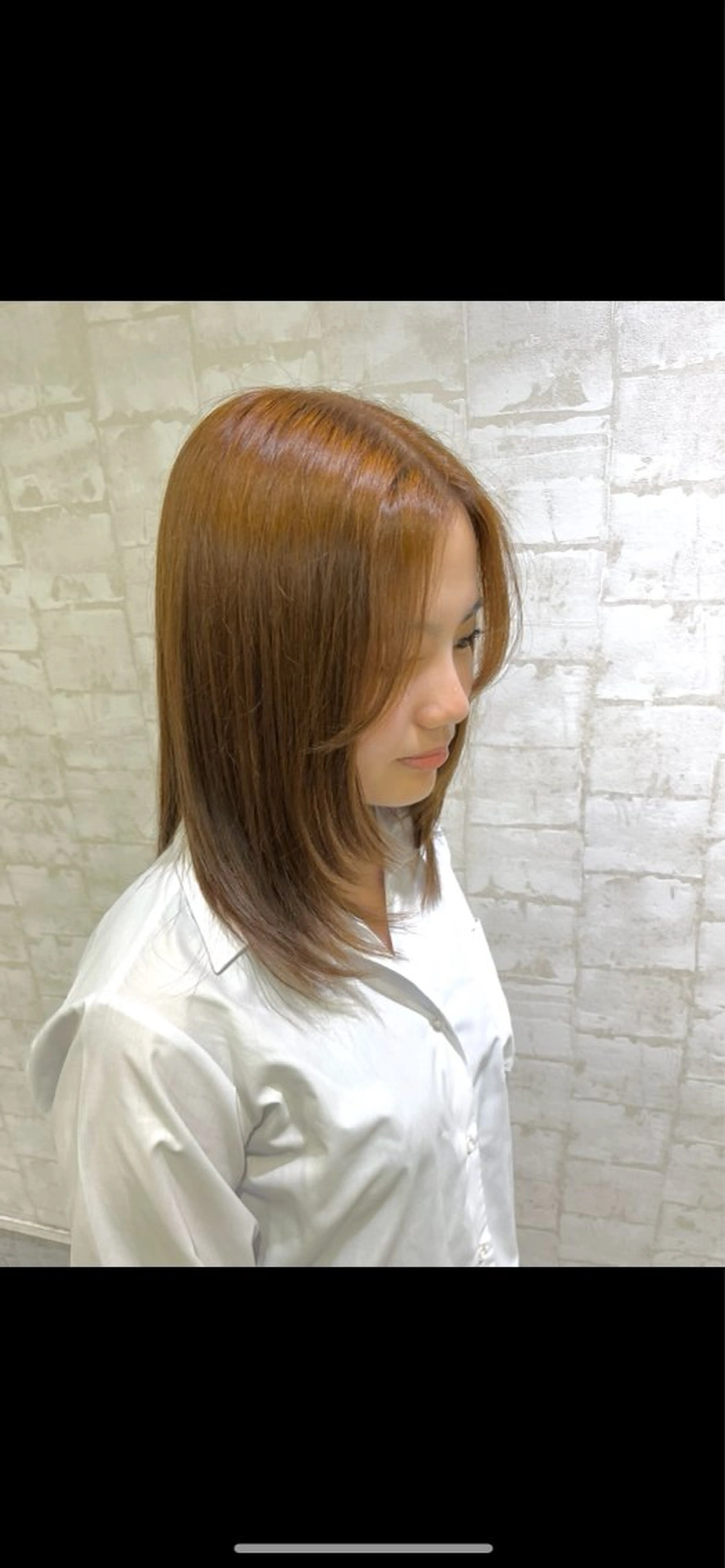 セミロング カット ヘアカラー トリートメント 韓国髪質改善艶カラー /レイヤー/miyuのヘアスタイル