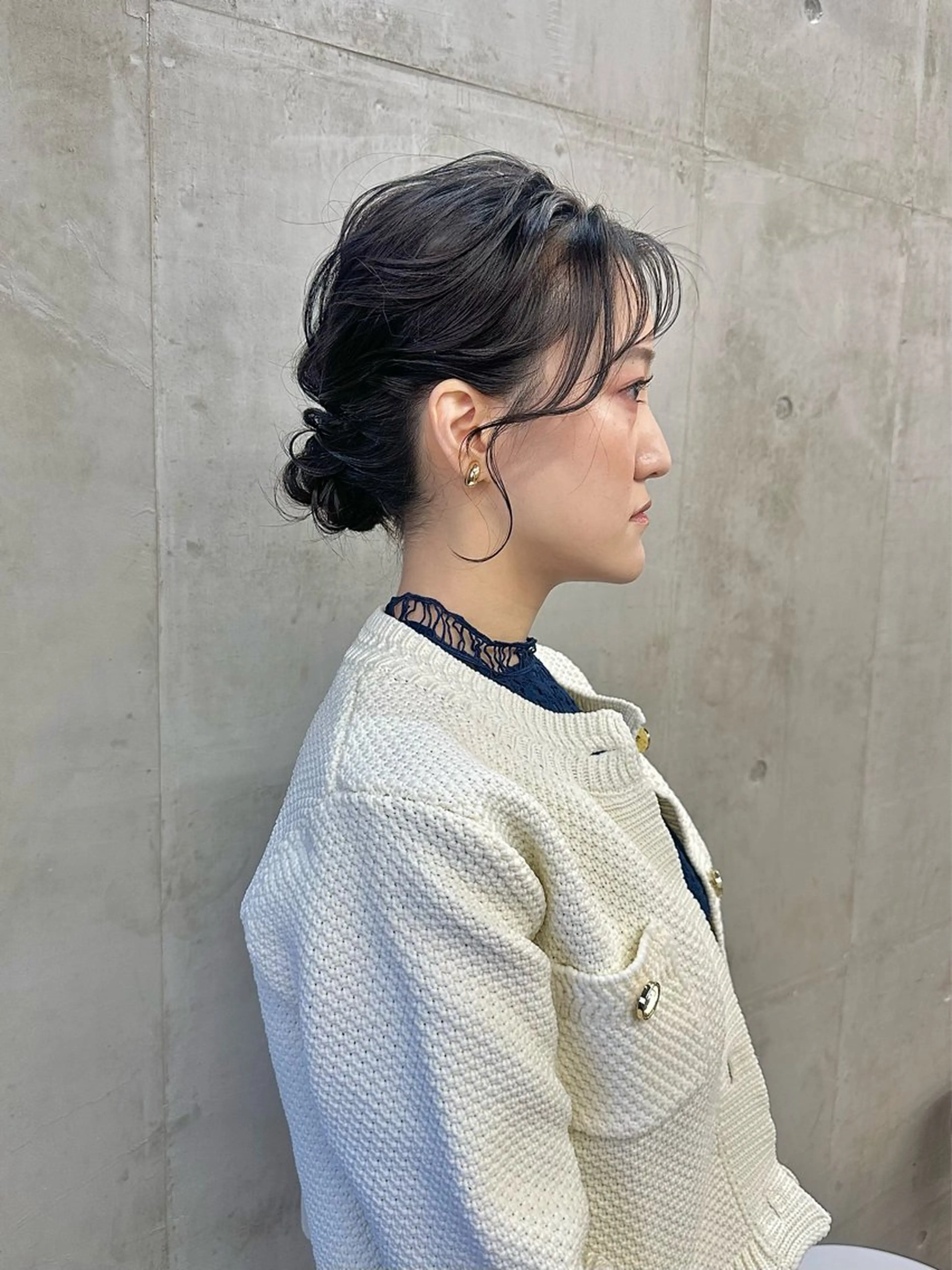 ミディアム ヘアアレンジ オレンジブラウン ヘアセット カットモデル募集中 ／HARUKA🎀のヘアスタイル