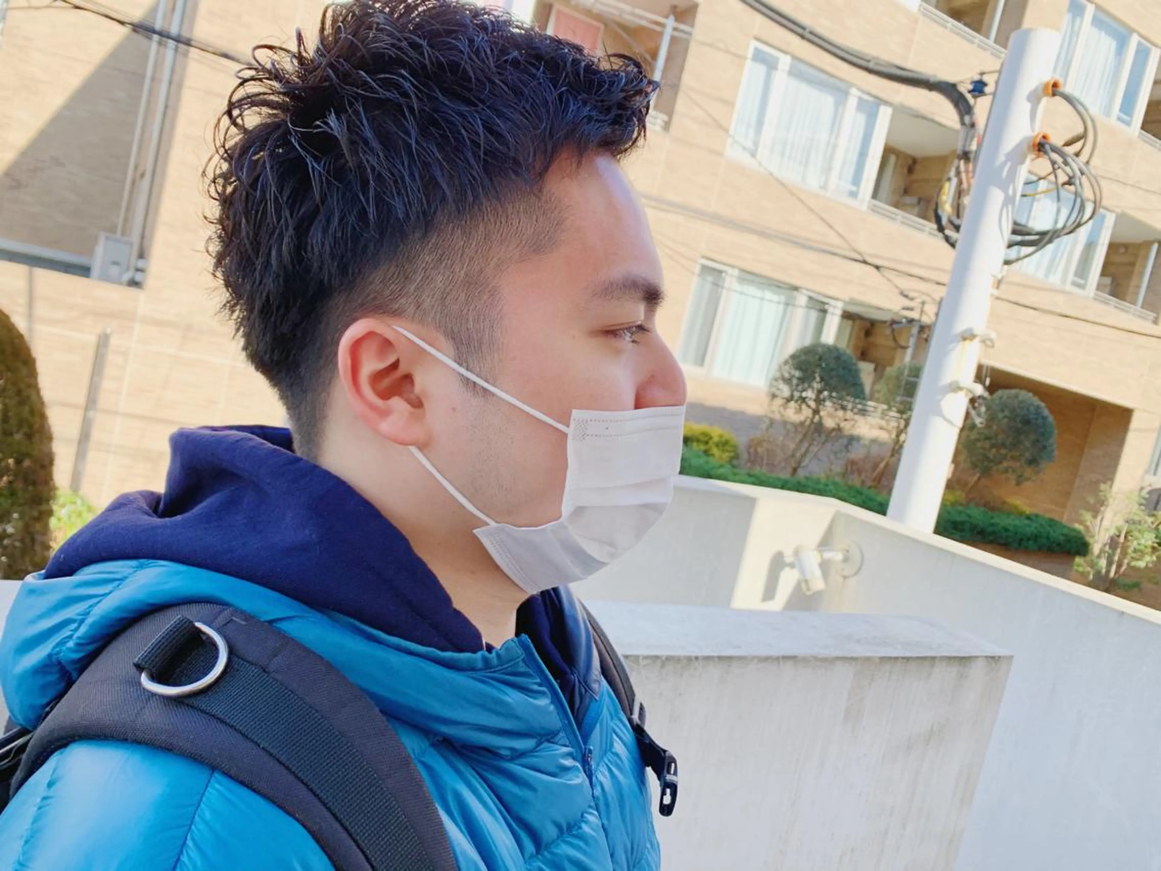 ショート パーマ メンズ タカハシ ハヤトのヘアスタイル