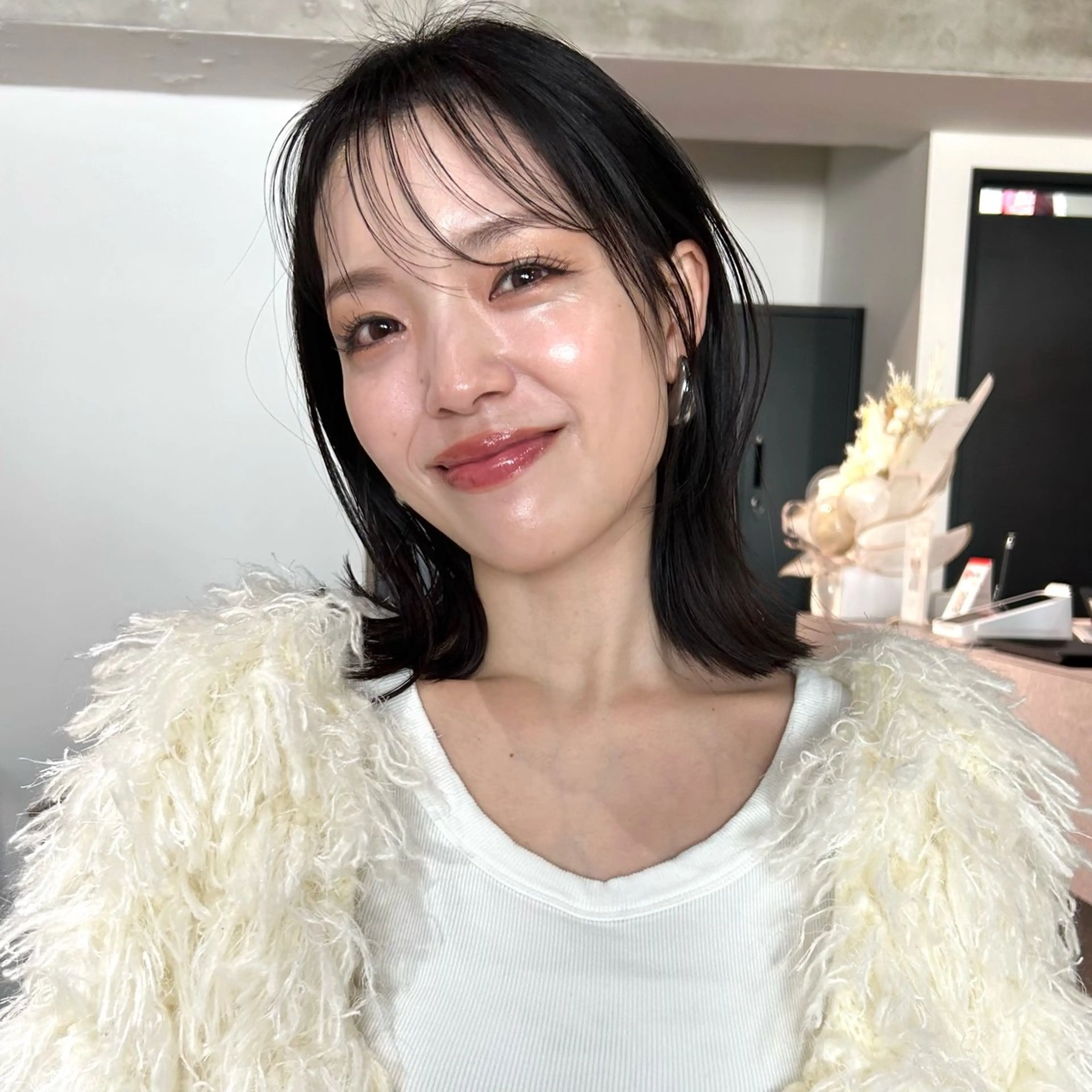 ミディアム カット トリートメント ヘアセット/透明感 カラー/MIHO♡のヘアスタイル