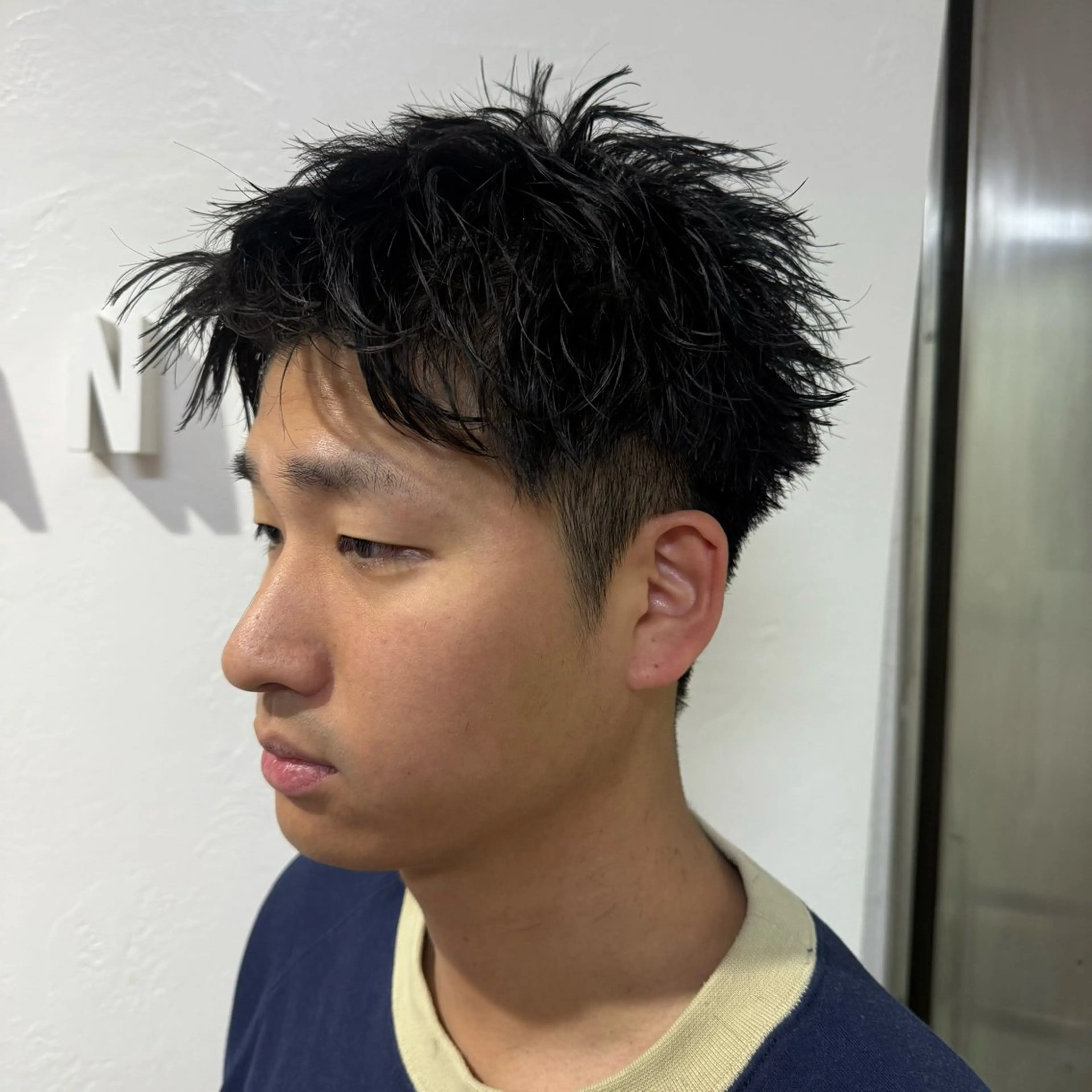 ショート パーマ メンズ メンズデザイナー/ 尾上数馬/桂駅前1分のヘアスタイル