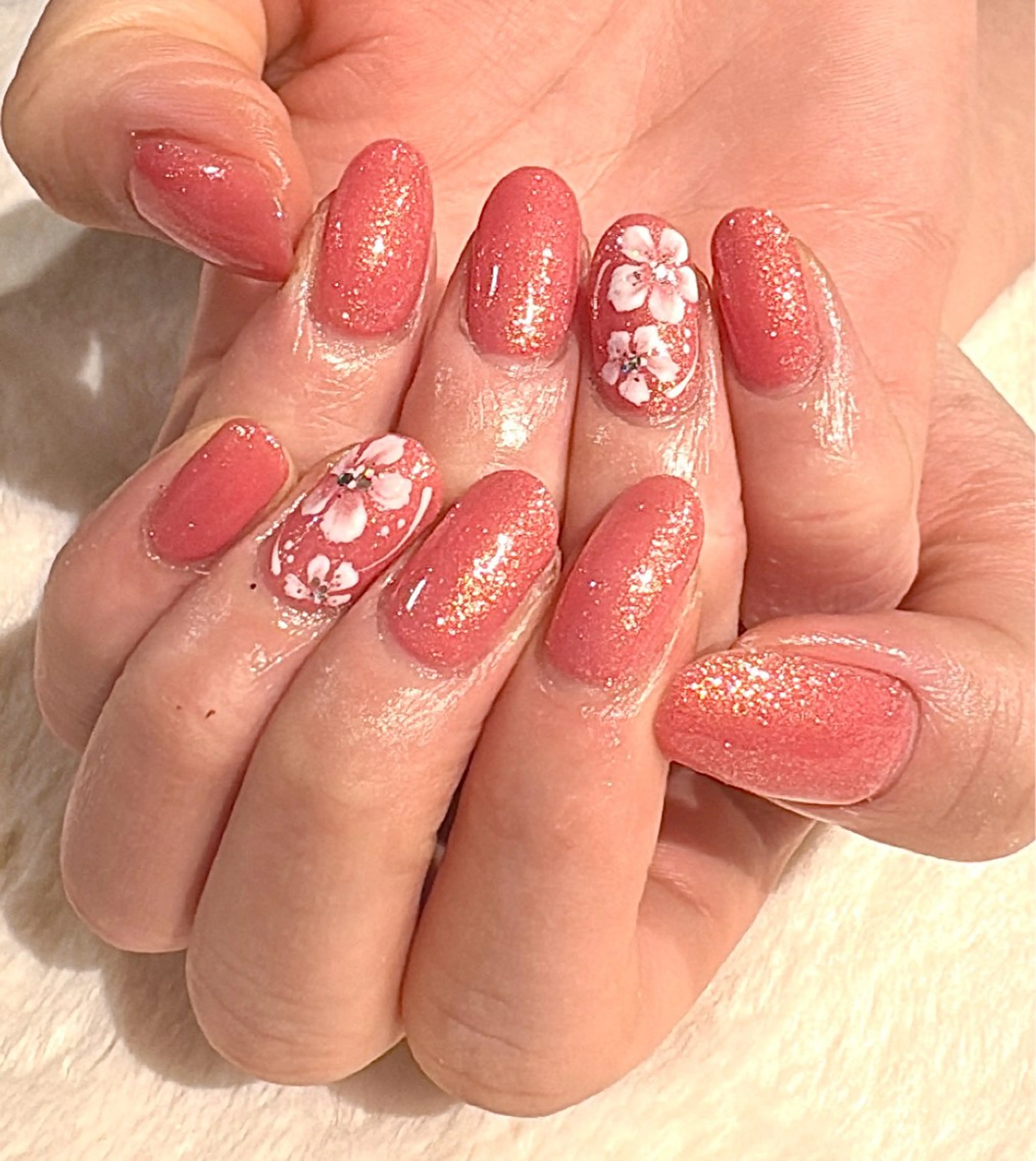 ネイル アートネイル ワンカラーネイル 茶々 nailのネイルデザイン