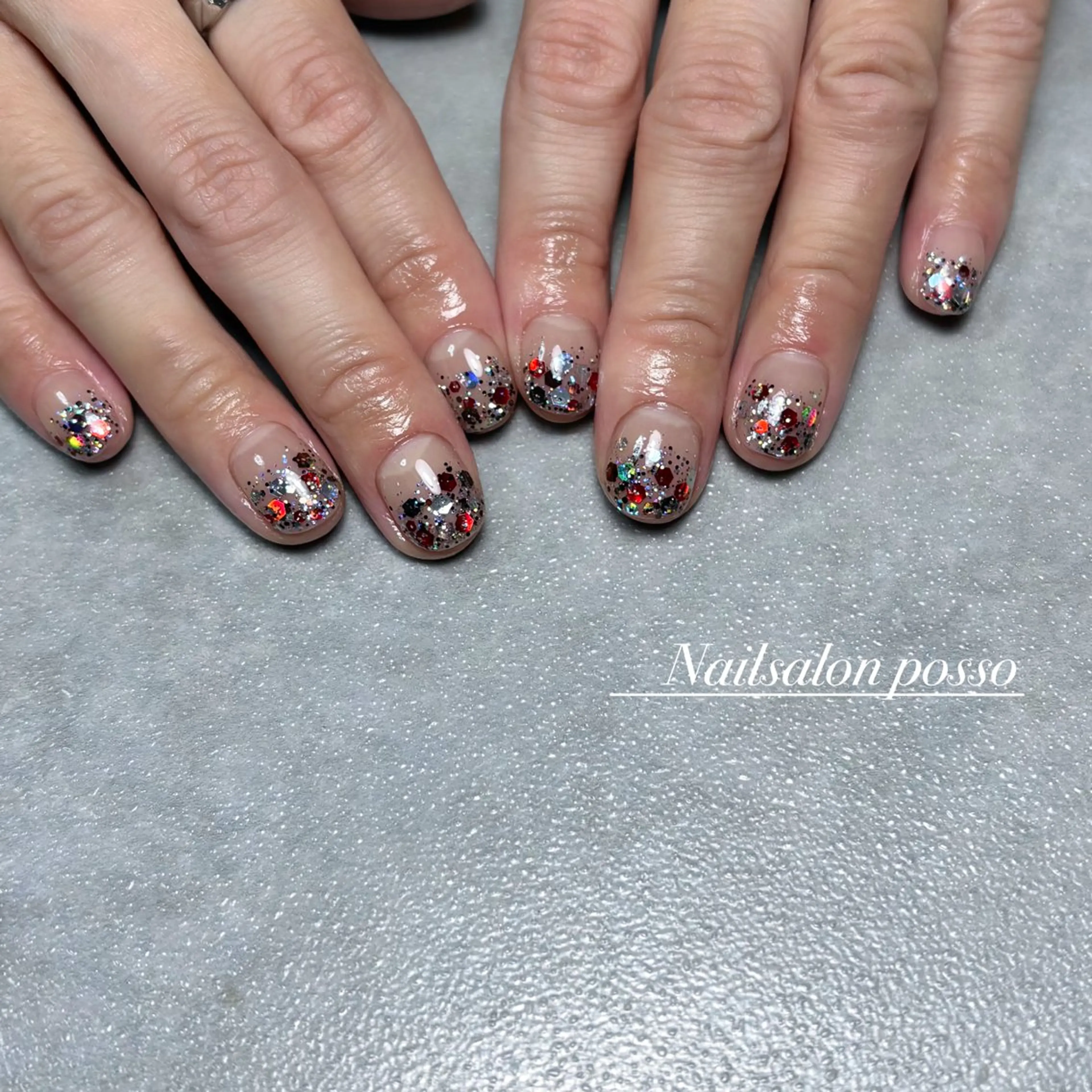 ネイル ラメ(グリッター) ラメグラデーション Nail Salon Posso所属・Asuka /possoのネイルデザイン