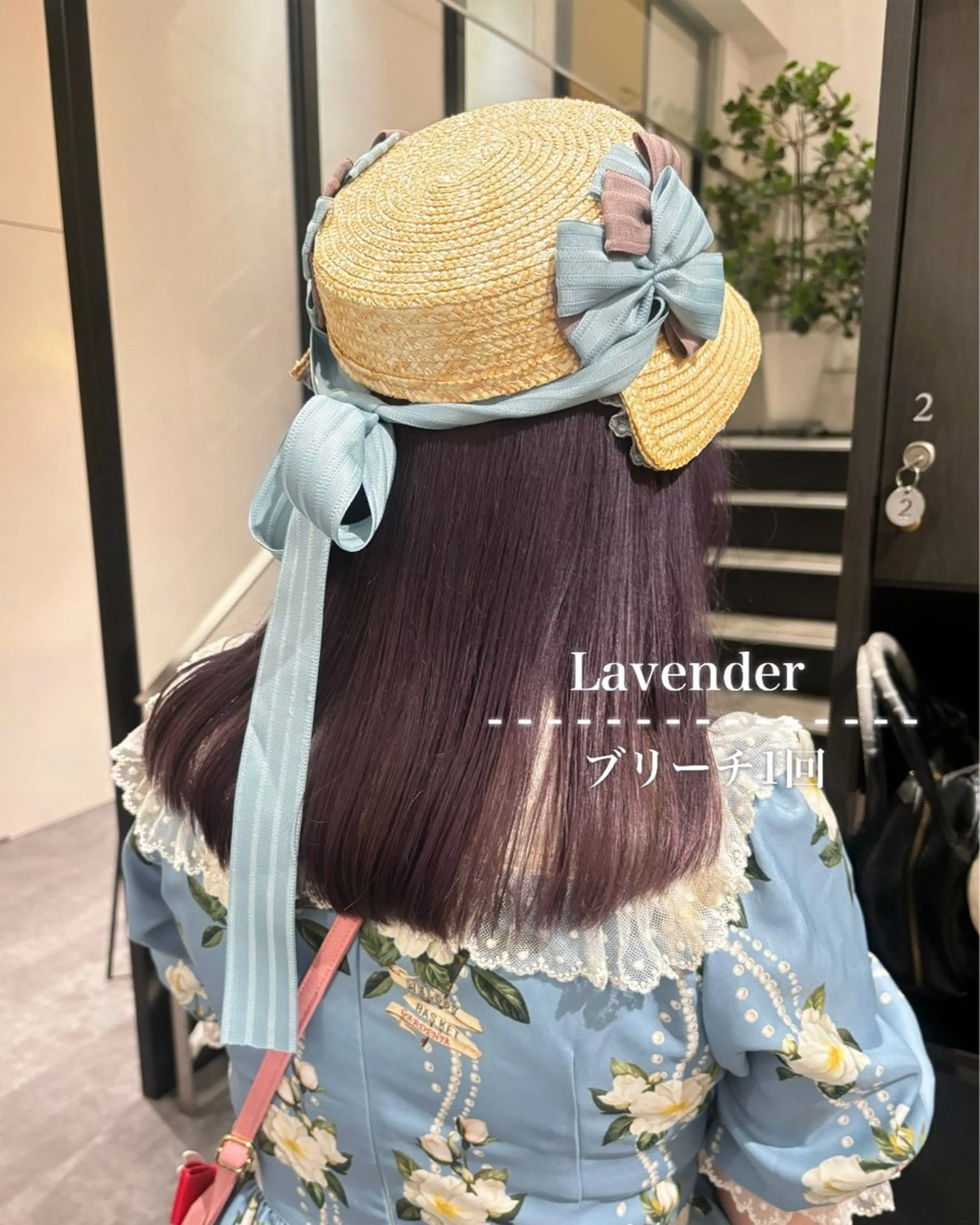 セミロング カラー 💗ガーリーヘア🎀 saki💗のヘアスタイル