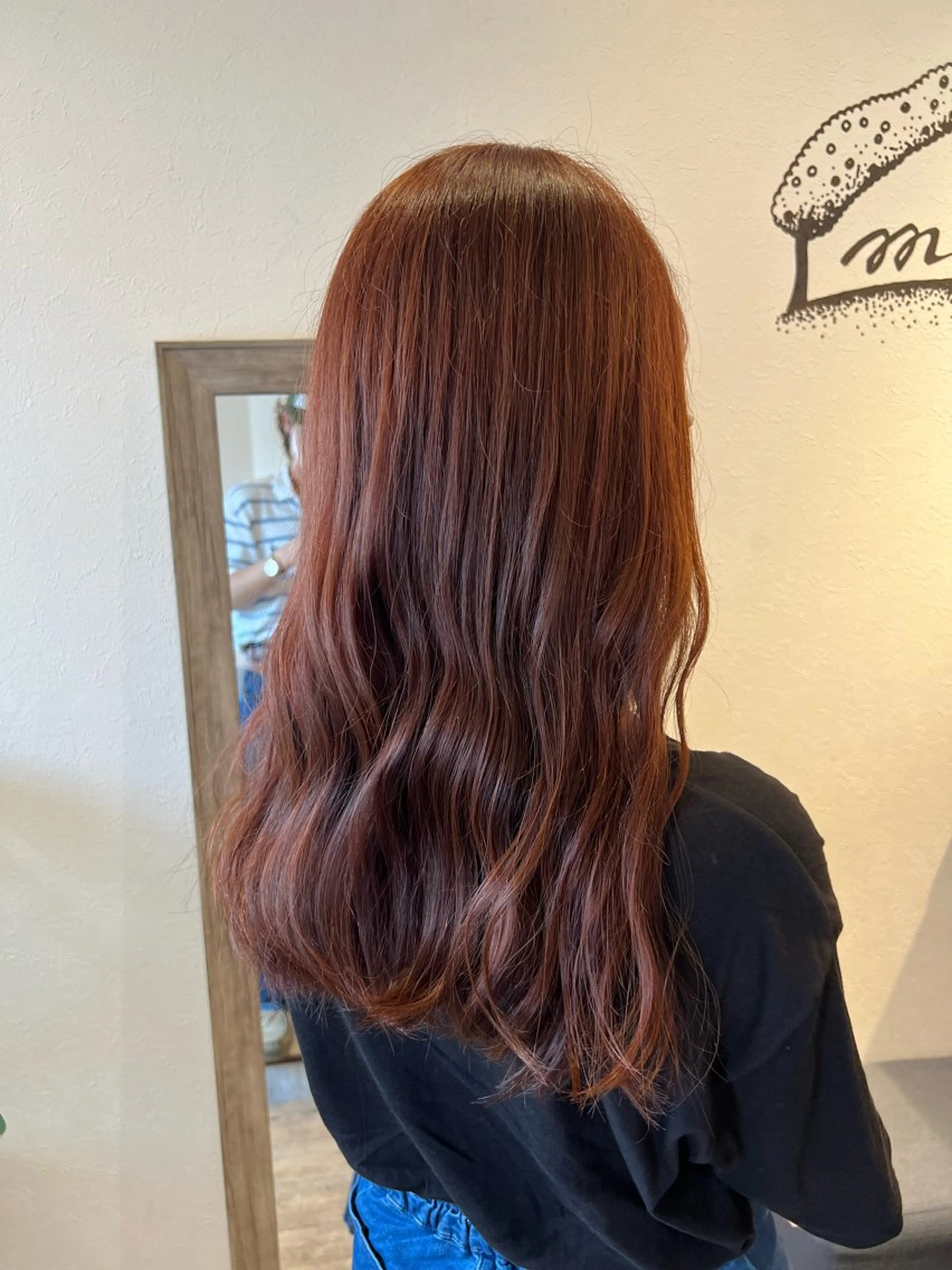 ロング カラー ブリーチ ダブルカラー ブリーチなしカラー オレンジ ピンクカラー 💐メンズ特化× パーマ💐早坂駆留のヘアスタイル