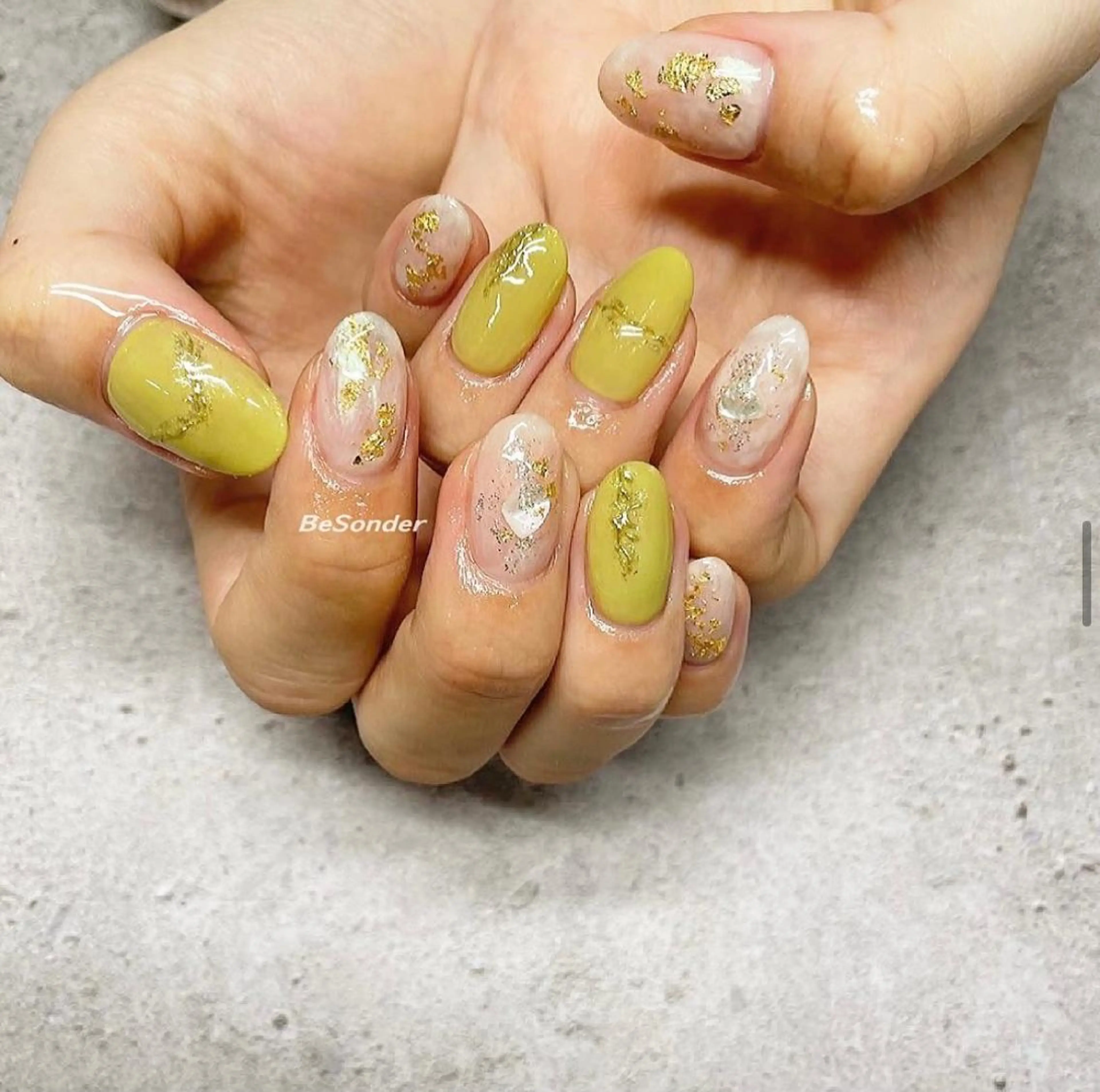 ネイル ニュアンスネイル ピスタチオネイル 𝐅𝐢𝐢【本町/ ネイル】Miho💜のその他イメージ