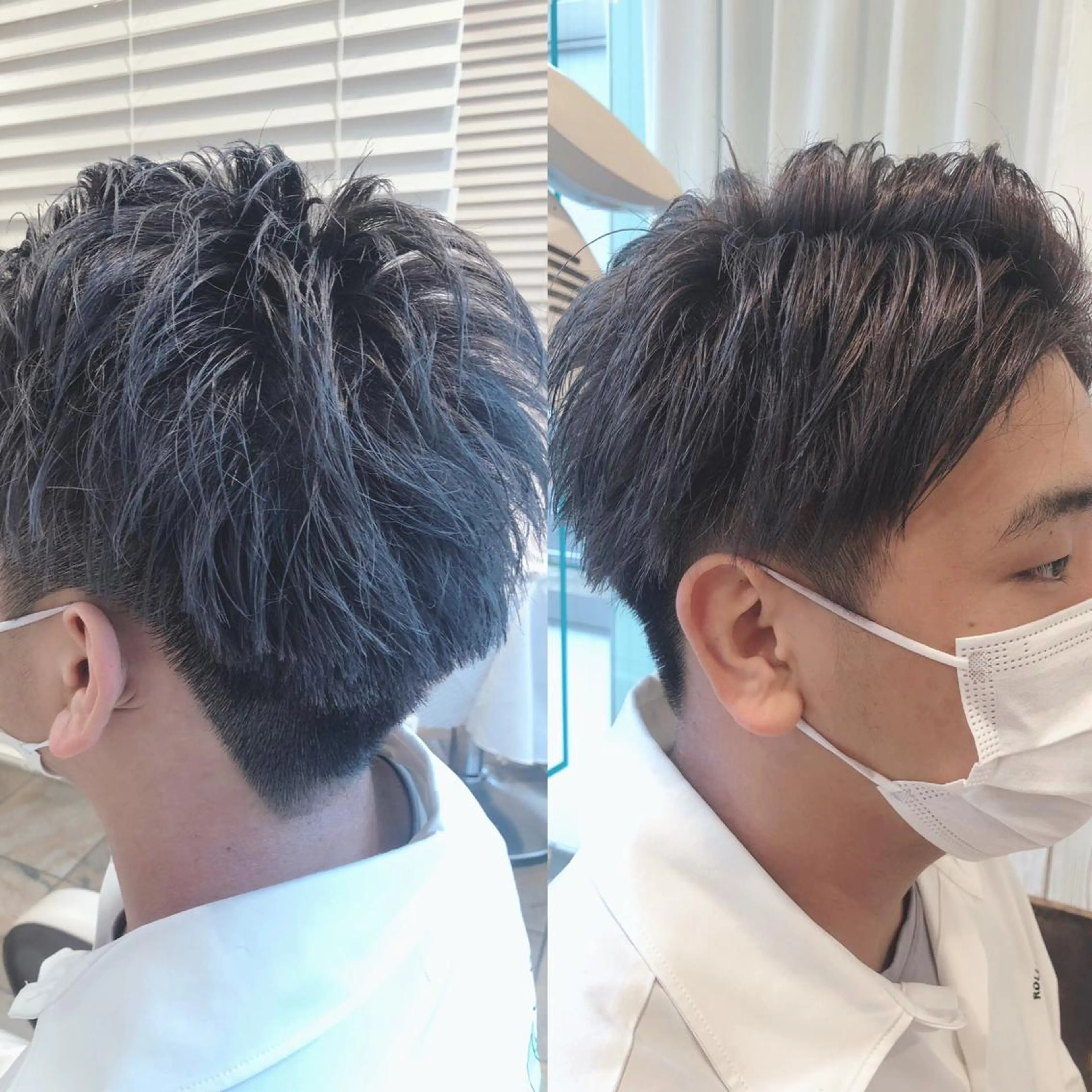 ショート カラー パーマ メンズ メンズサロン💈 吉岡陽【中野】のヘアスタイル