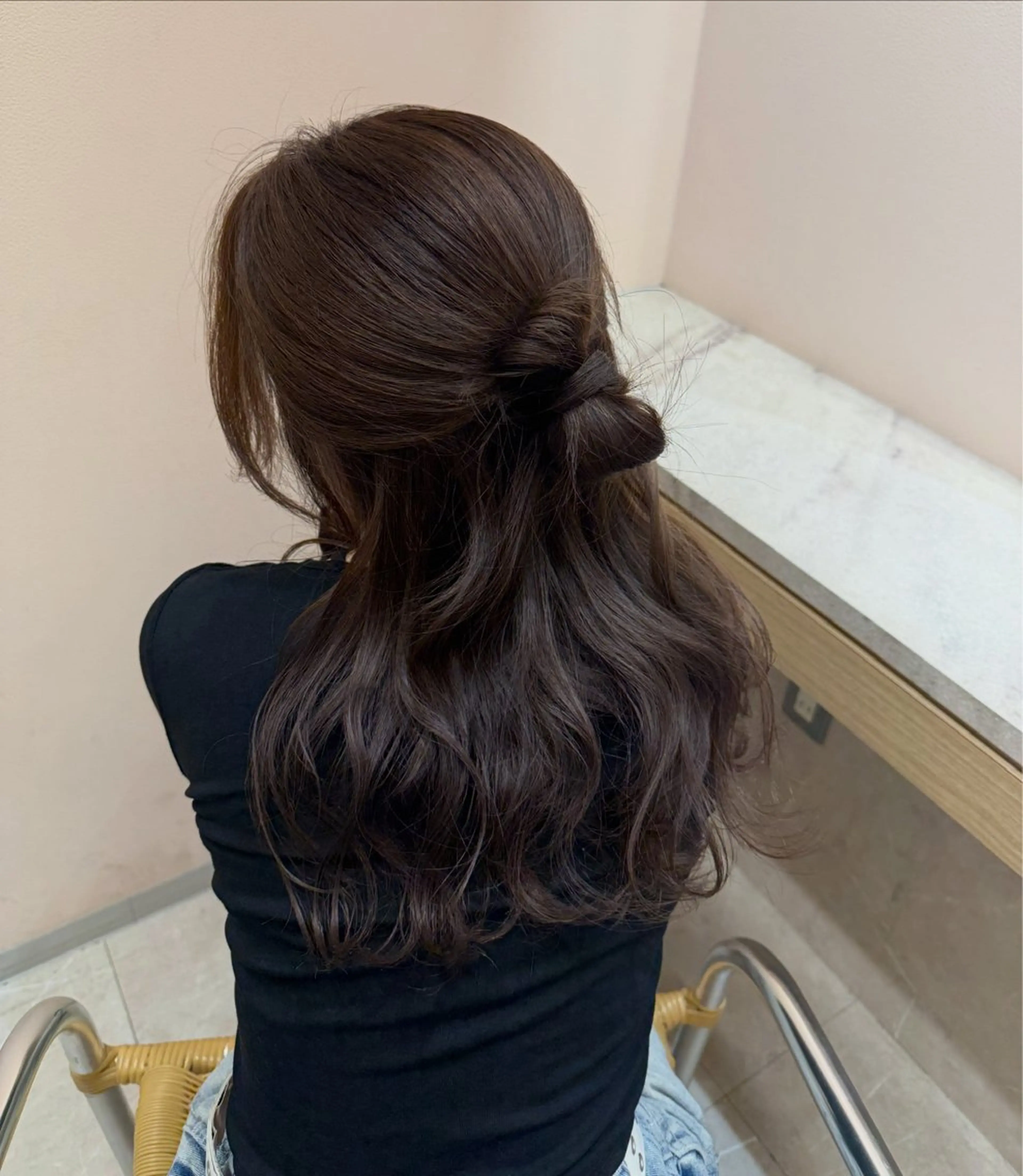 セミロング ヘアセット SHIORI/ ベージュカラー/ボブのヘアスタイル