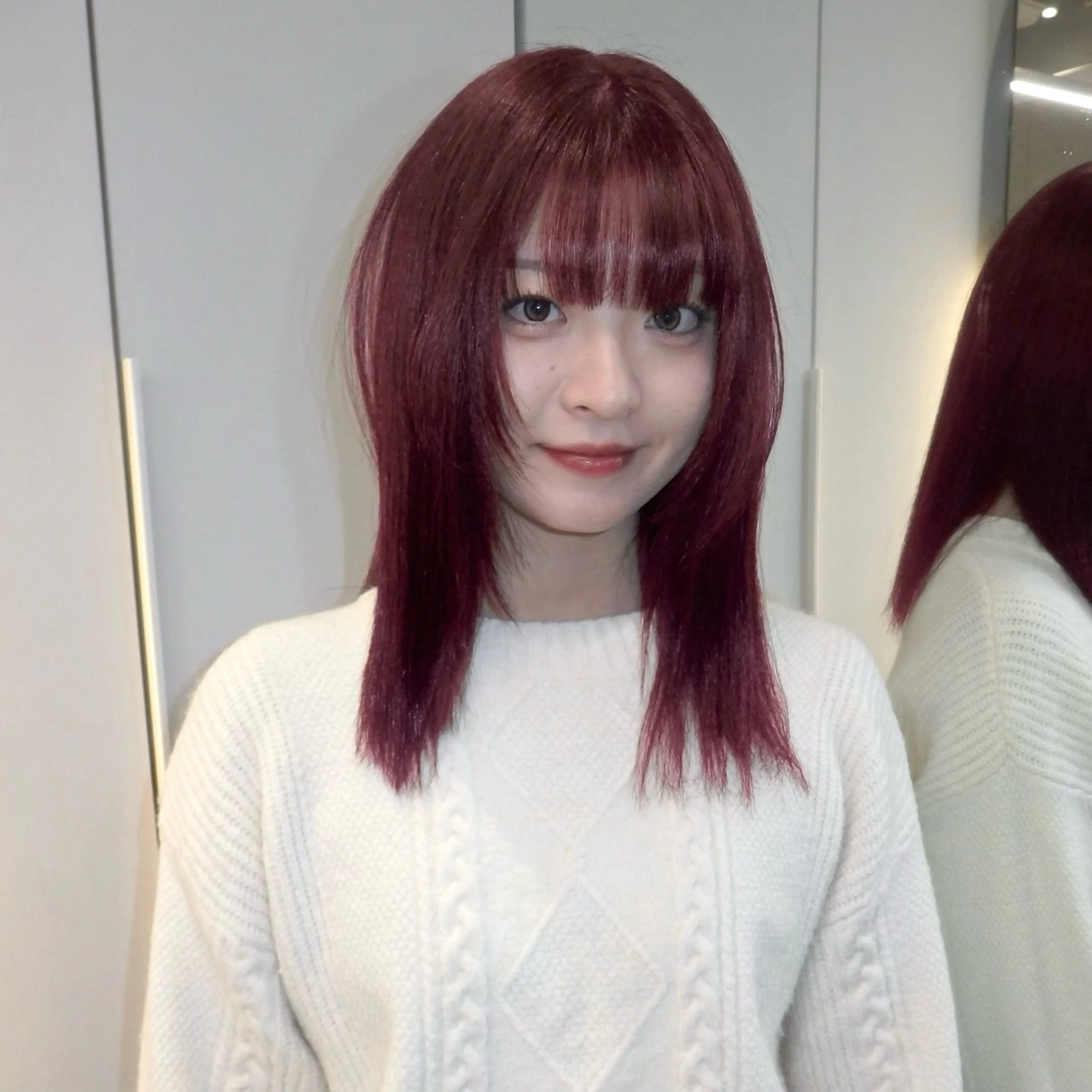 ミディアム ヘアカラー トリートメント 表参道 透明感カラー kanako✧*｡のヘアスタイル