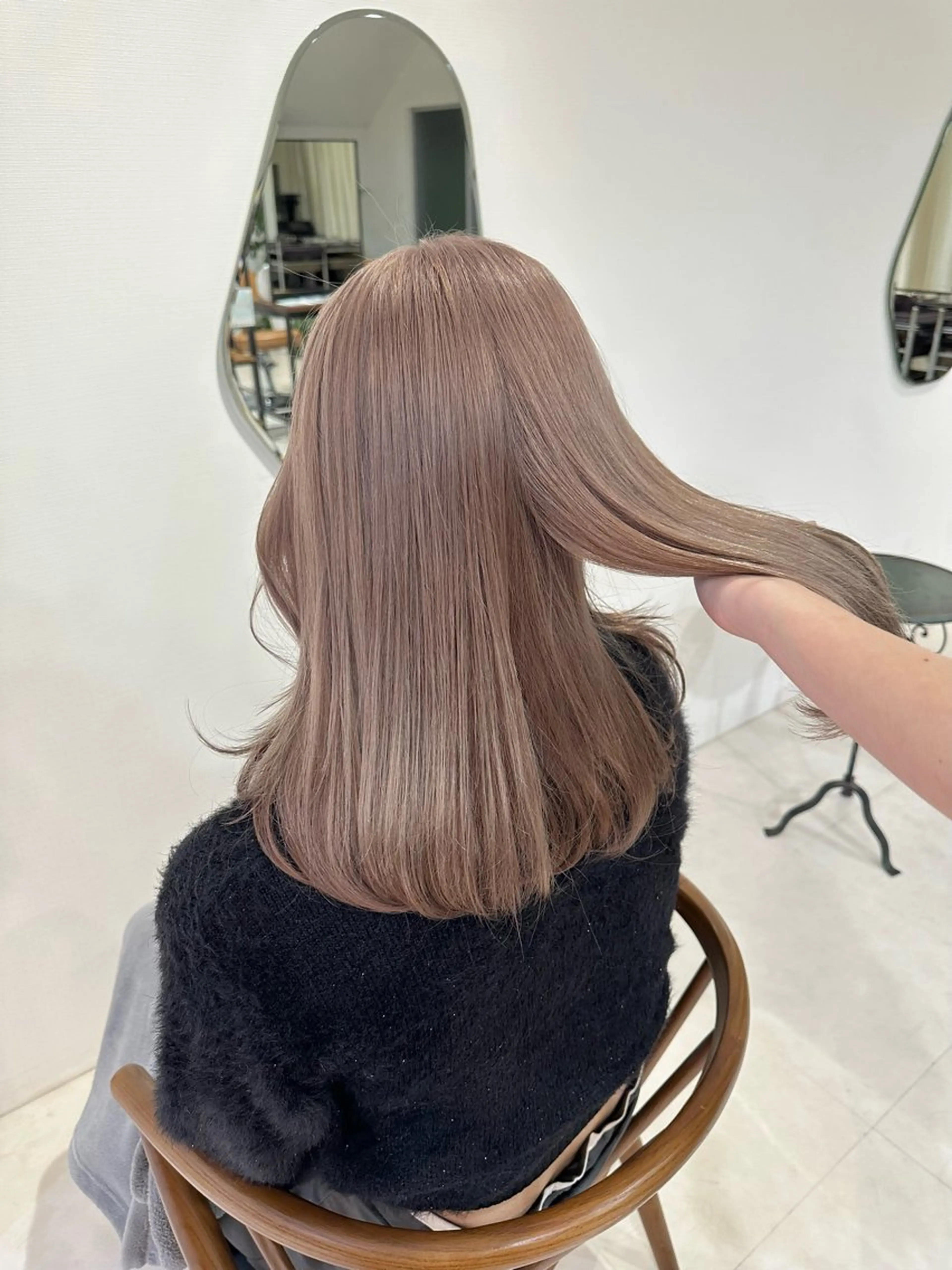 ミディアム カラー ヘアカラー amoretto miinaのヘアスタイル