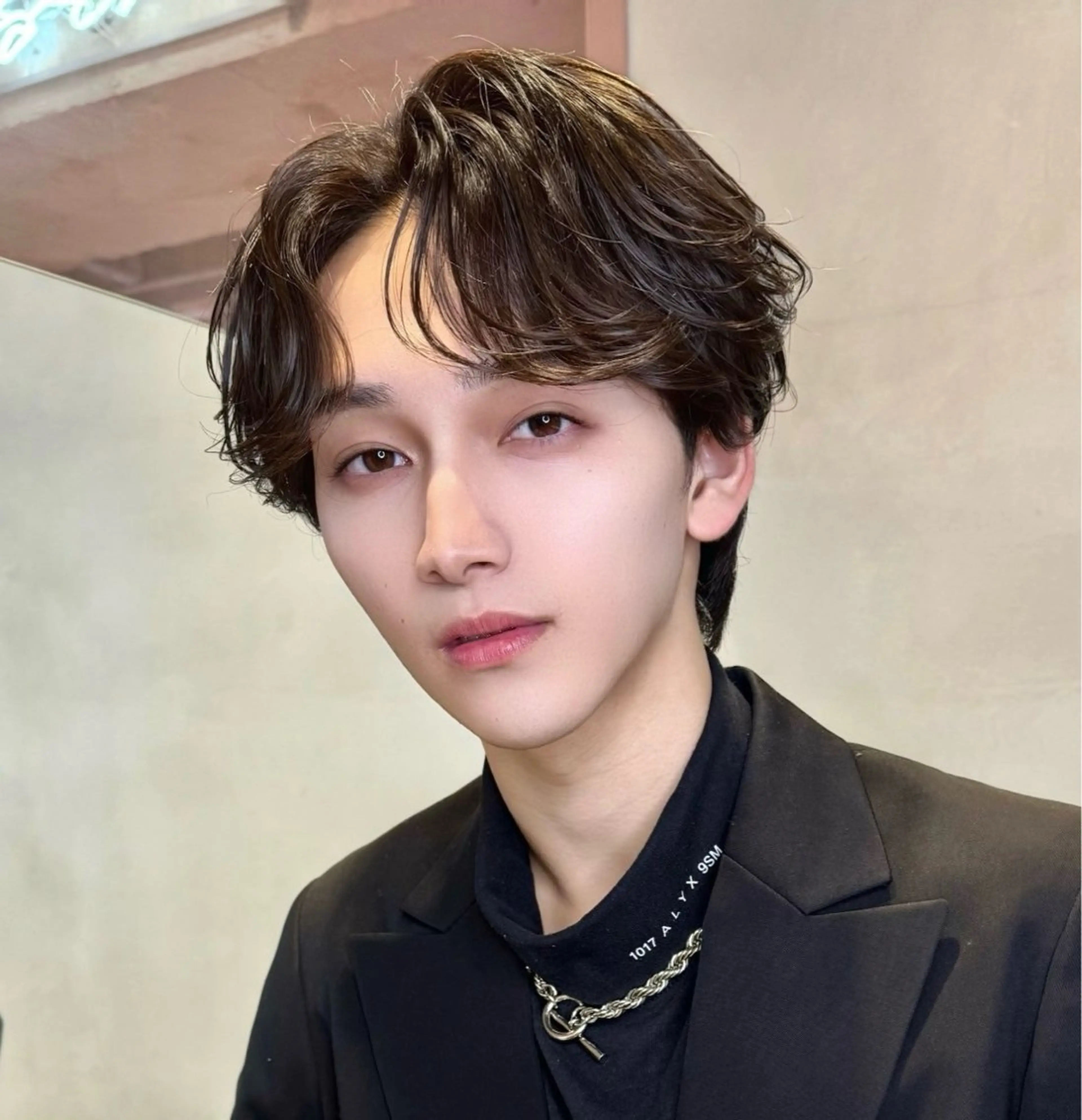 ショート メンズ センターパート 巻ける縮毛矯正/ボブ 小顔カット大和田拓夢のヘアスタイル