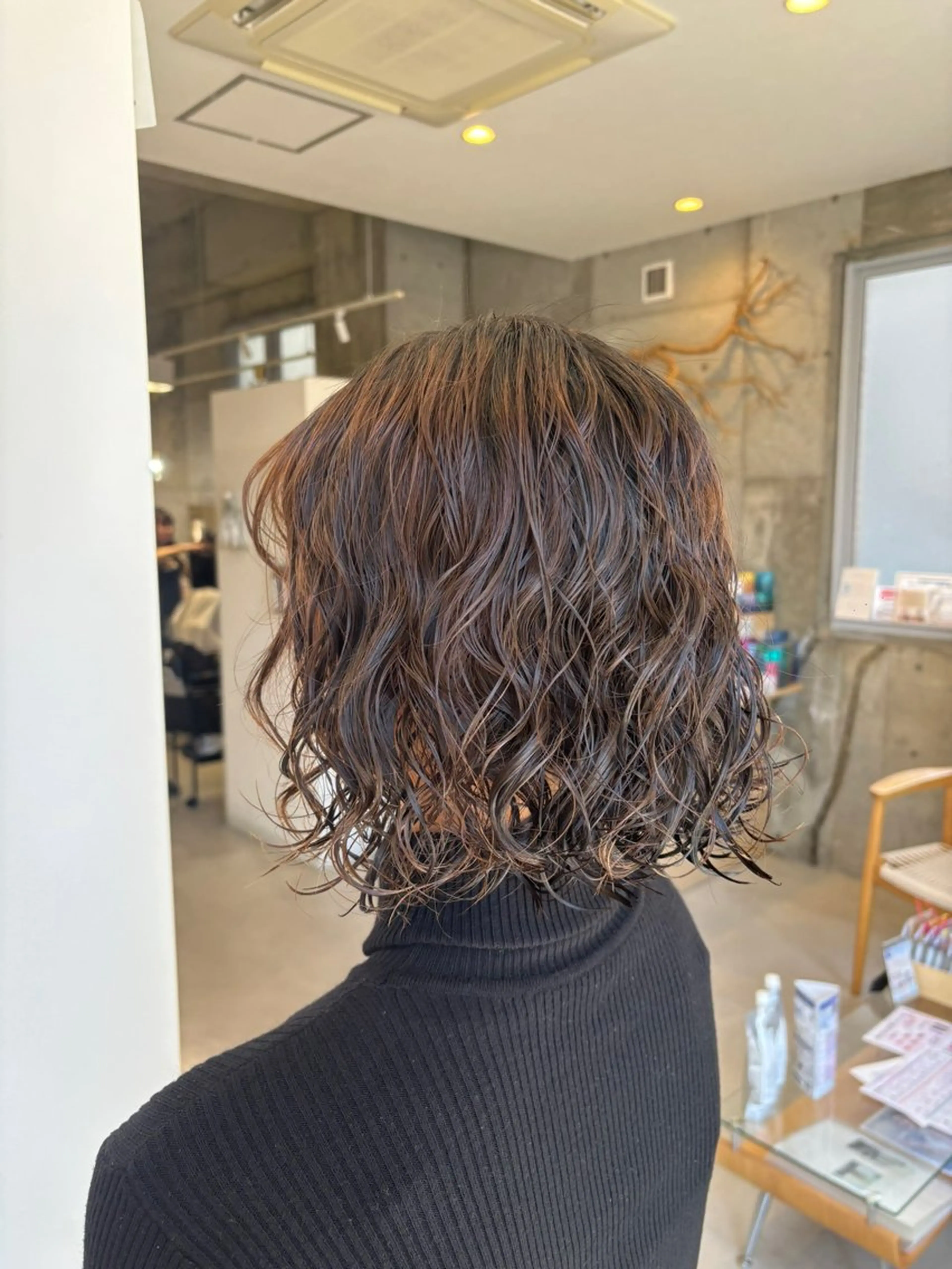 ミディアム カット パーマ レイヤーカット🥀/ 大曽根🤍yuukaのヘアスタイル