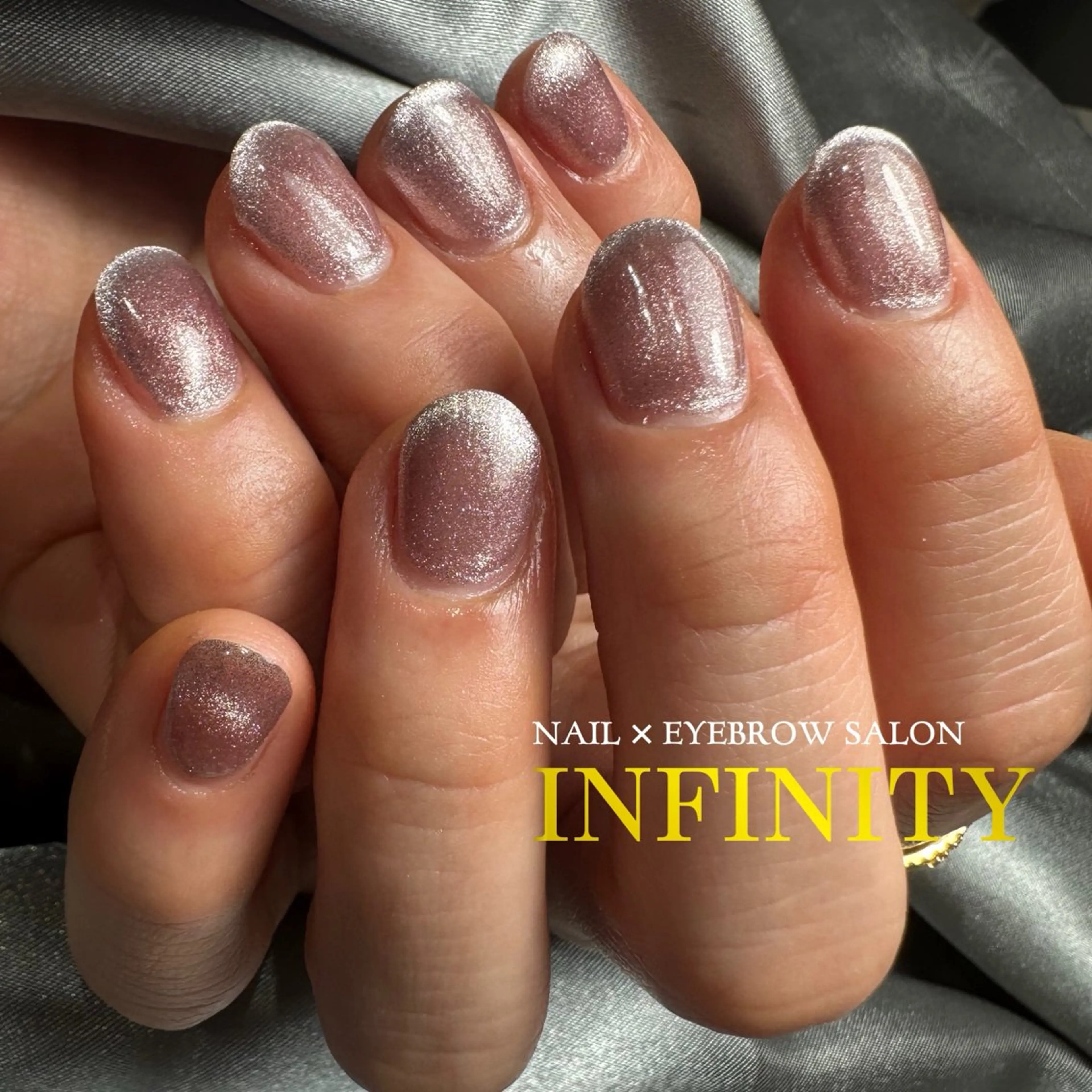 ネイル フレンチネイル マグネットネイル ワンカラーネイル ハンドネイル INFINITY Sachiのネイルデザイン