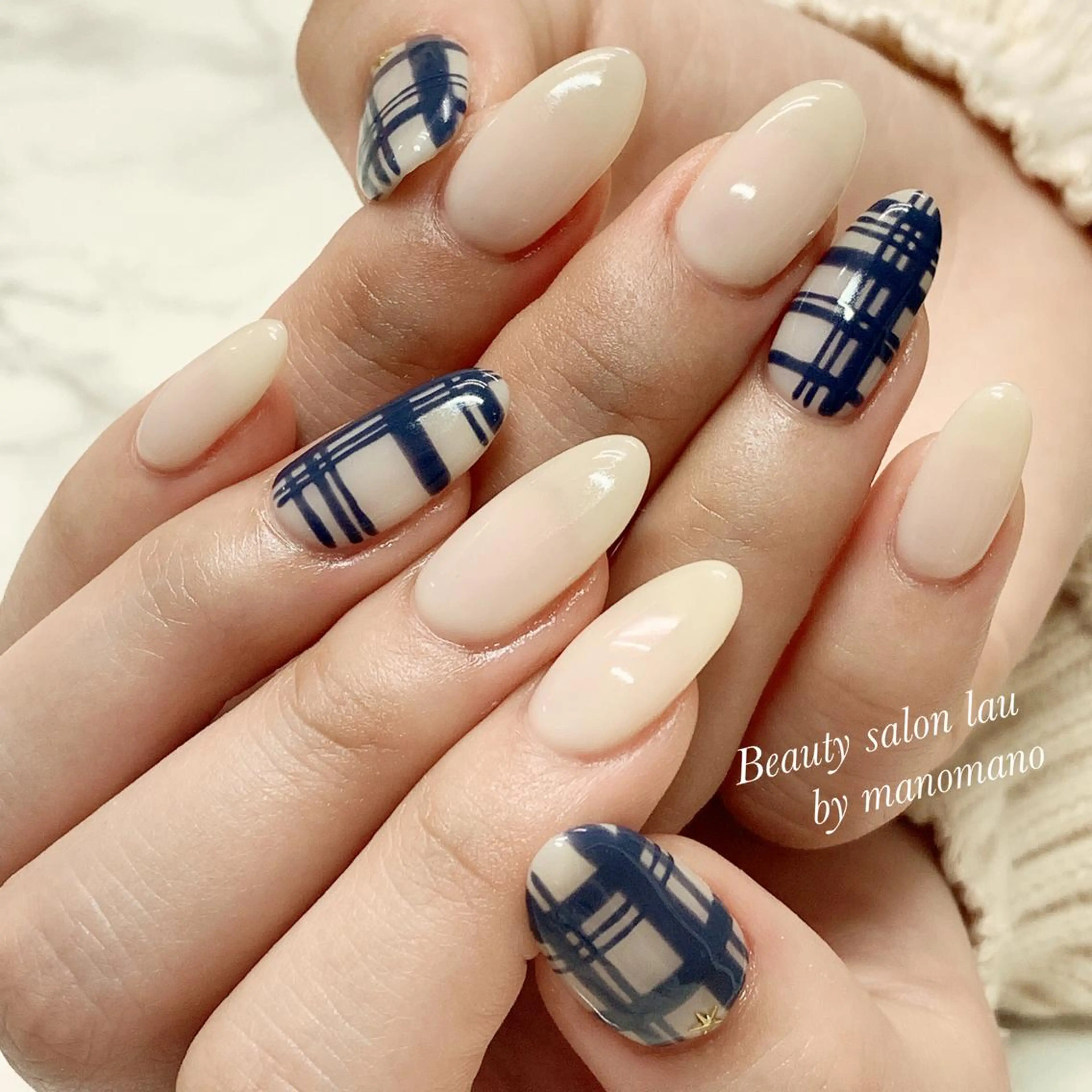 ネイル ハンドネイル ラウバイマノマノ なかざとのネイルデザイン