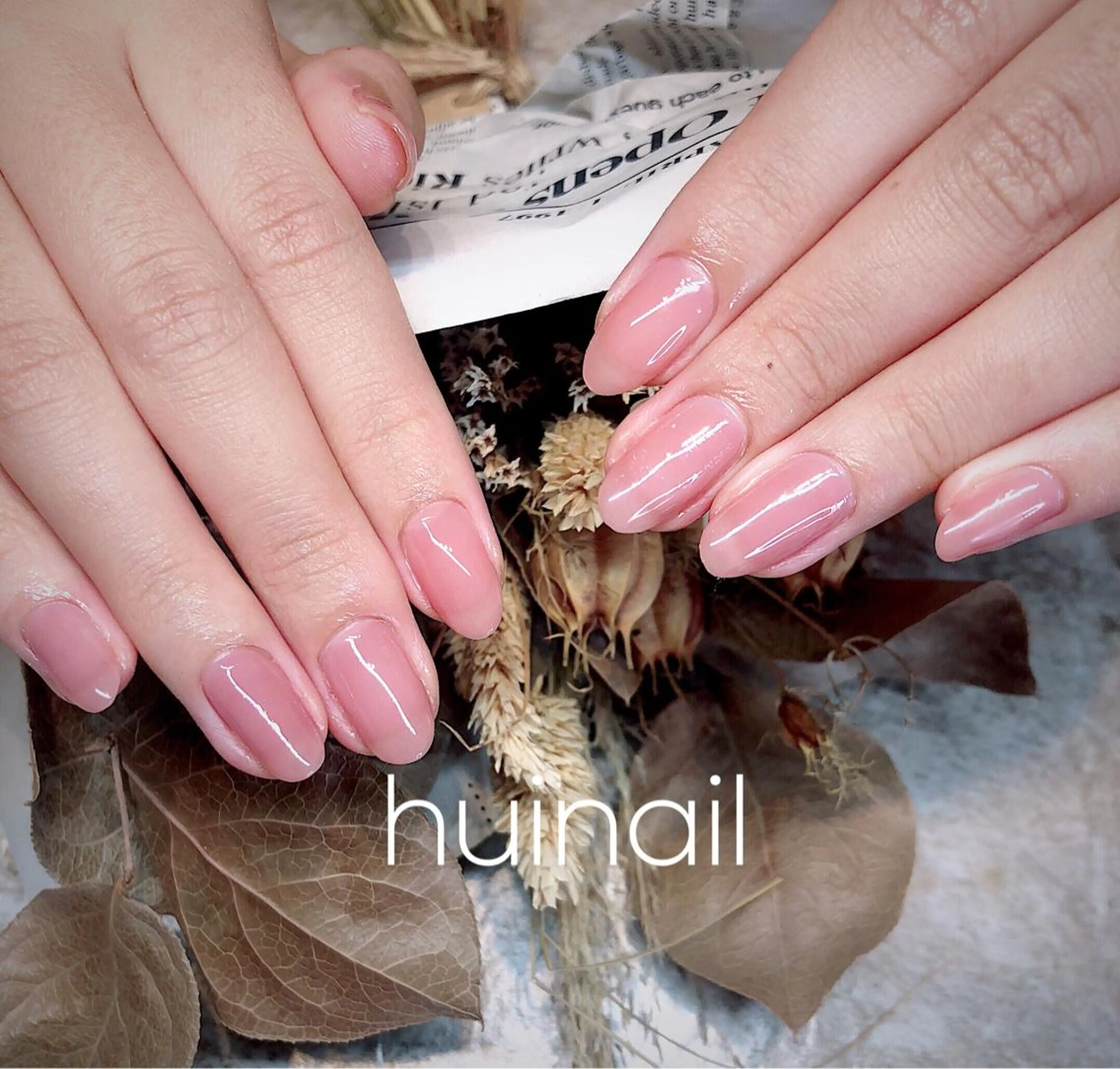 ミディアム ハンドネイル めぐみのネイルサロン スタッフ練習のネイルデザイン