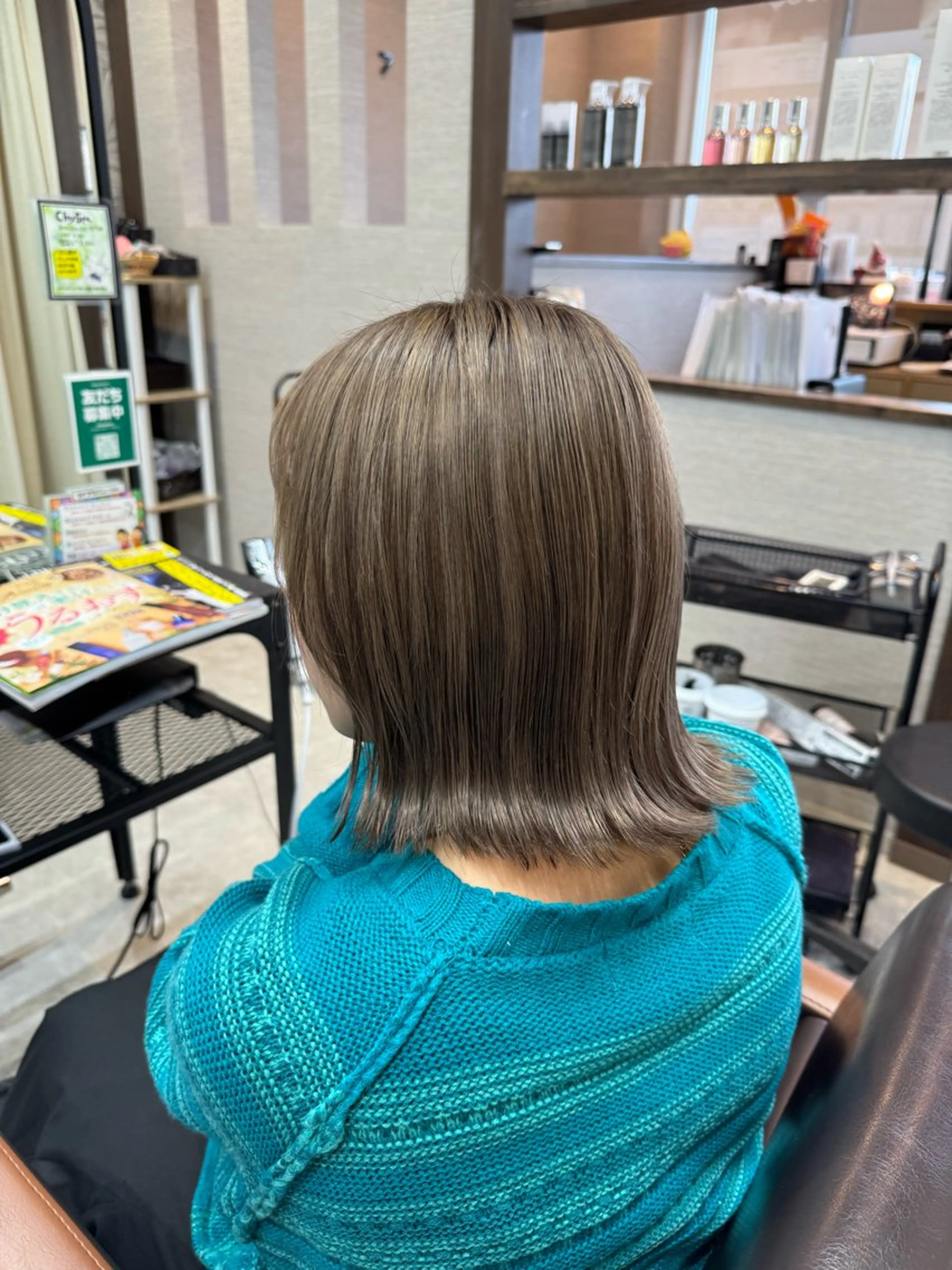 ミディアム カラー カット ヘアカラー トリートメント 吉田 剛のヘアスタイル