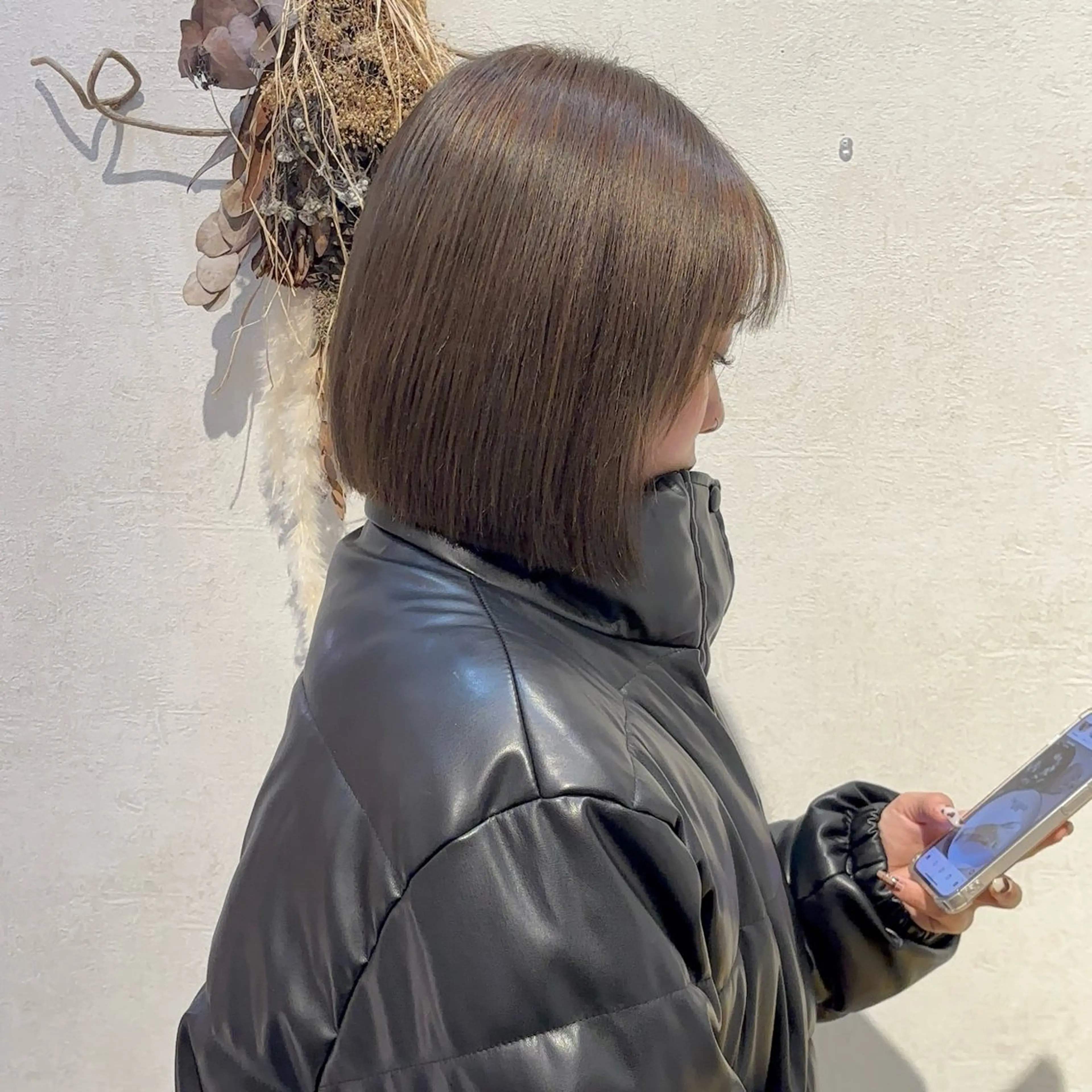 ミディアム ボブ 滋賀でレイヤーなら ｜吉村　友輝のヘアスタイル