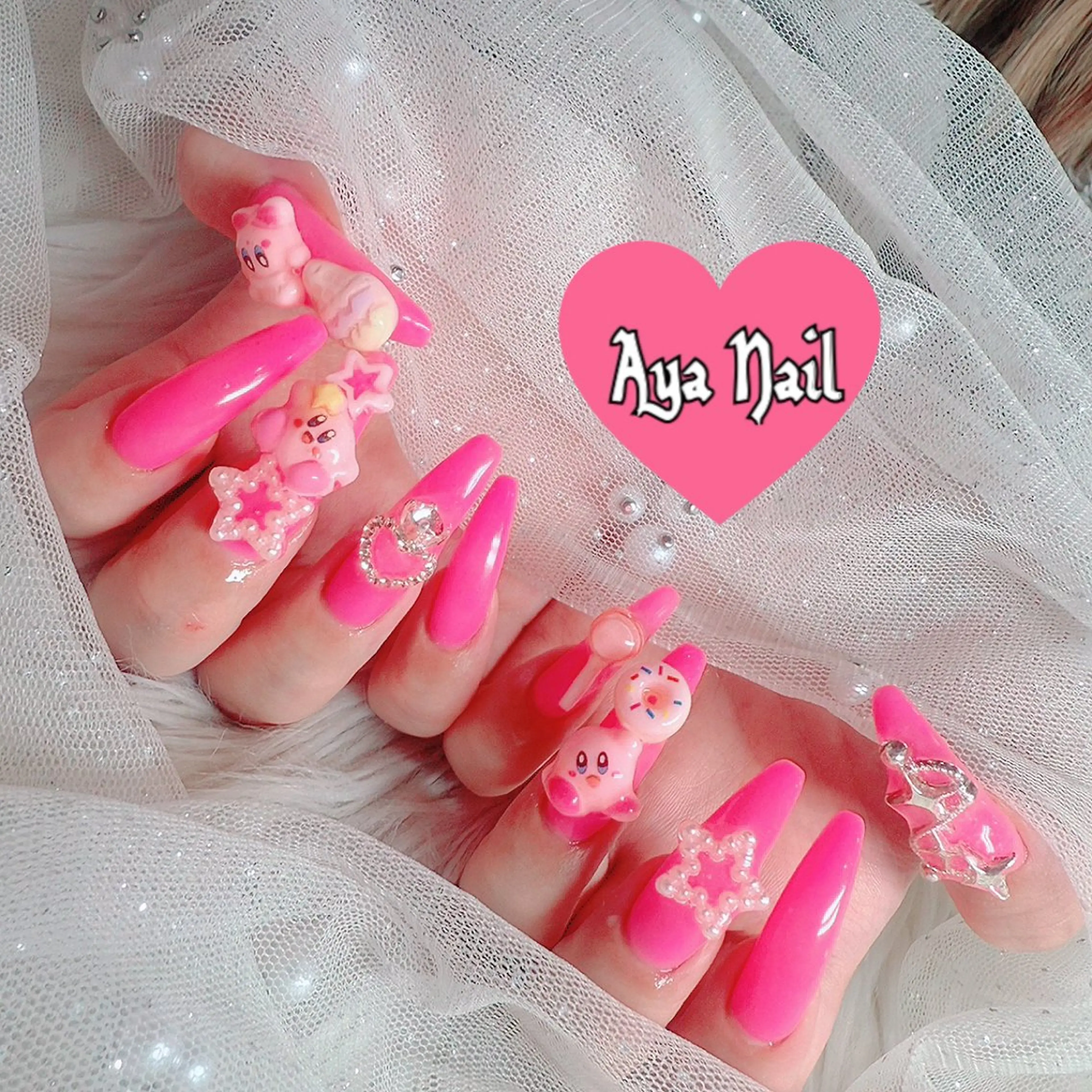 ロング Aya Nailのネイルデザイン